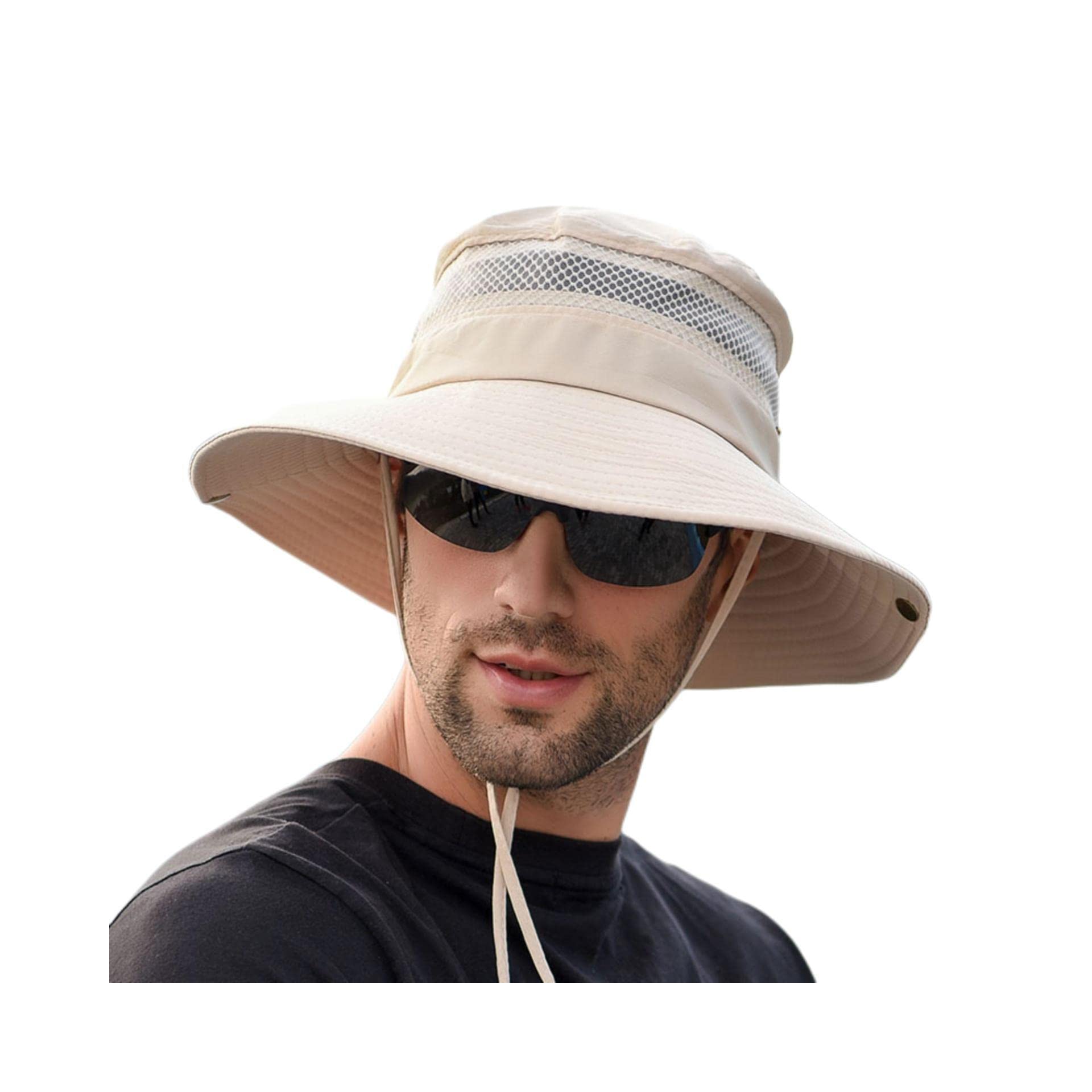 SPENCIAL'S Fishing Hats for Men,Outdoor Beach Travelling Hiking Kayaking Wide Brim Bucket Hat,Sun UV Protection Boonie Hat