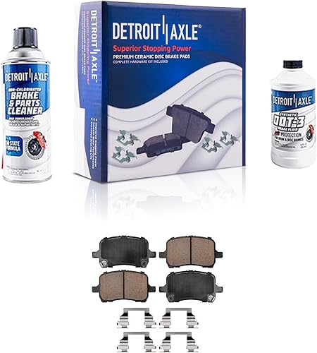 Miniatura 67 de Detroit Axle - Pastillas de Freno Delantero para Ford Fusion Lincoln MKZ Zephyr Mercury Milan Mazda 6, Pastillas de Freno Cerámica Reemplazo