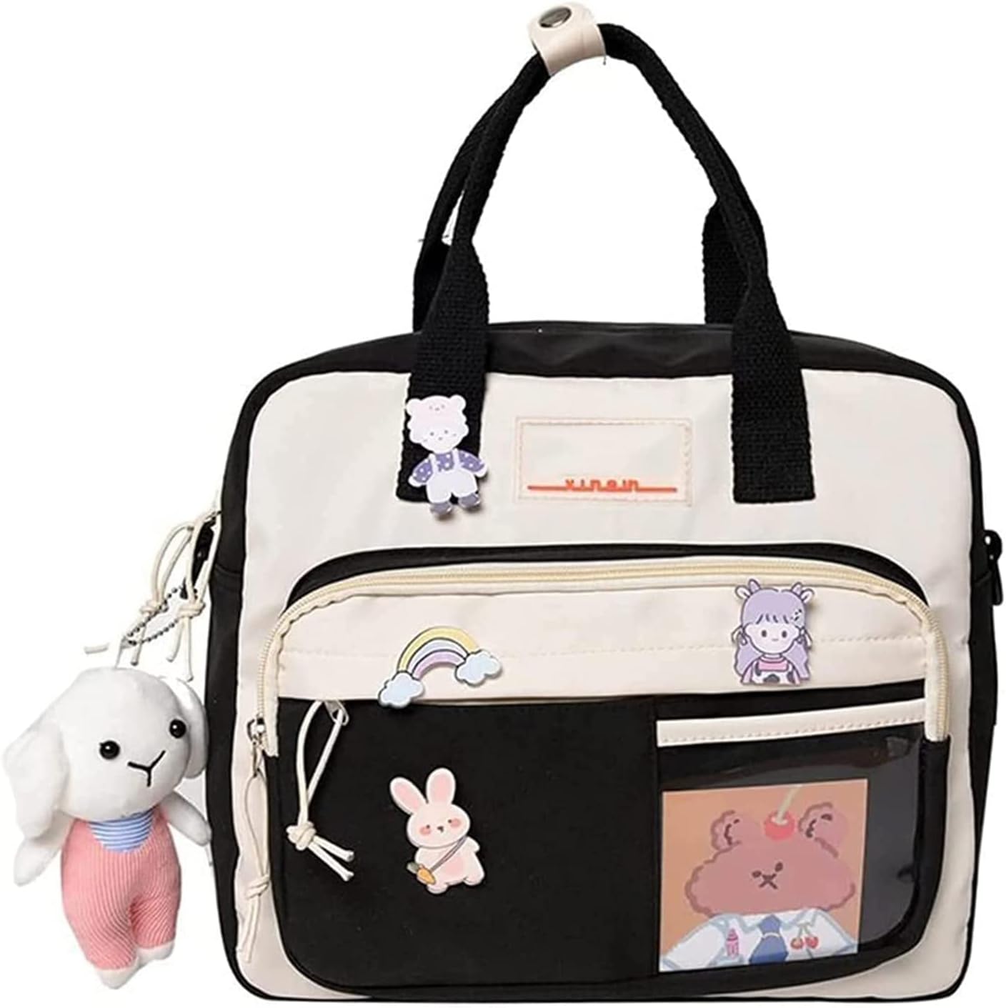 Cute Backpack Travel Backpacks Bookbag for Women & Men with Kawaii Pin and Accessories, Middle School Bags Women Casual Daypacks Send Pendant