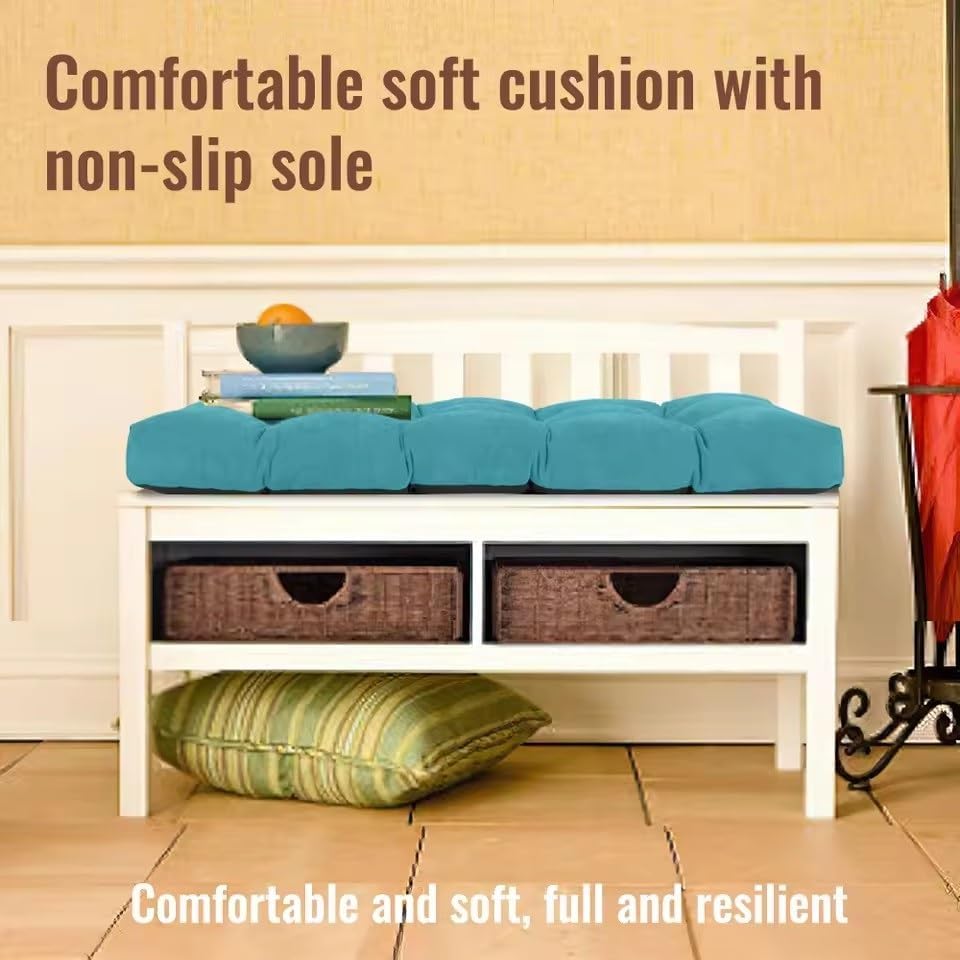 窓用シートクッション、ベンチクッション 120&times;40 140&times;40 110&times;50 150&times;50 8cm厚、メモリーフォームと弾性フォ