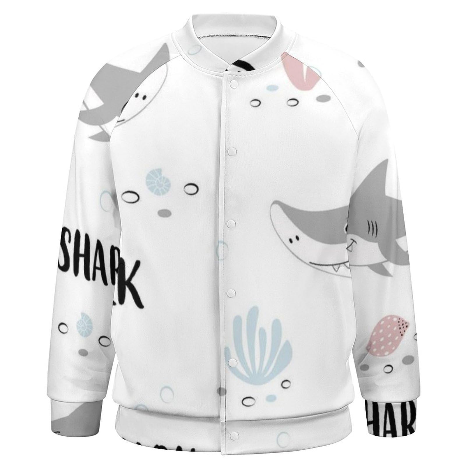 Amazon.co.jp: スタジャン 魚 サメ 鮫 メンス ジャケット 秋服 ベース 