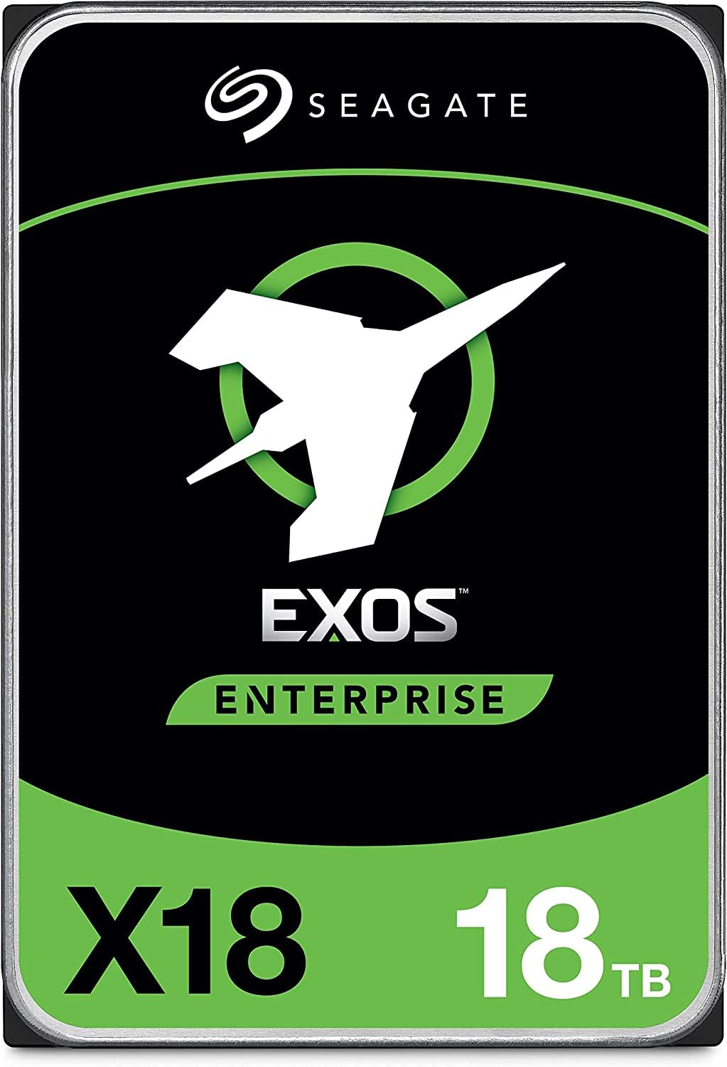 Seagate EXOS X18 18TB ST18000NM000J Interne Server Festplatte, 3,5 Zoll HDD SATA 6GB/S 7200RPM 256MB 24X7 Verfügbarkeit (Ricondizionato)