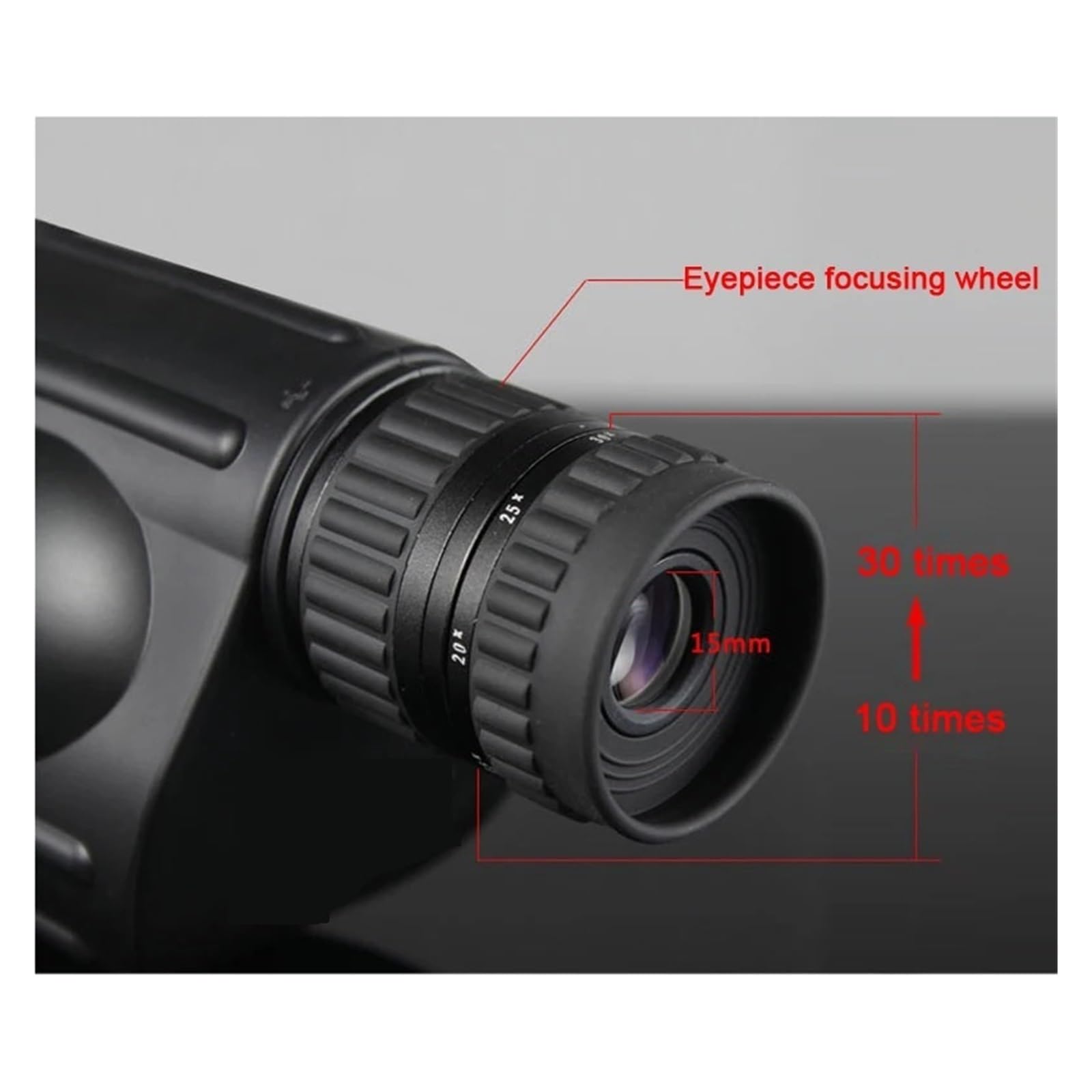 Luneta Obserwacyjna Teleskop Monokularowy 10-30X50 HD Wodoodporny Z Pryzmatem Bak4 FMC Spyglass Brid Zegarek Lornetka Do Turystyki Myśliwskiej Mocny Okular I PowięKszenie(Including handle)
