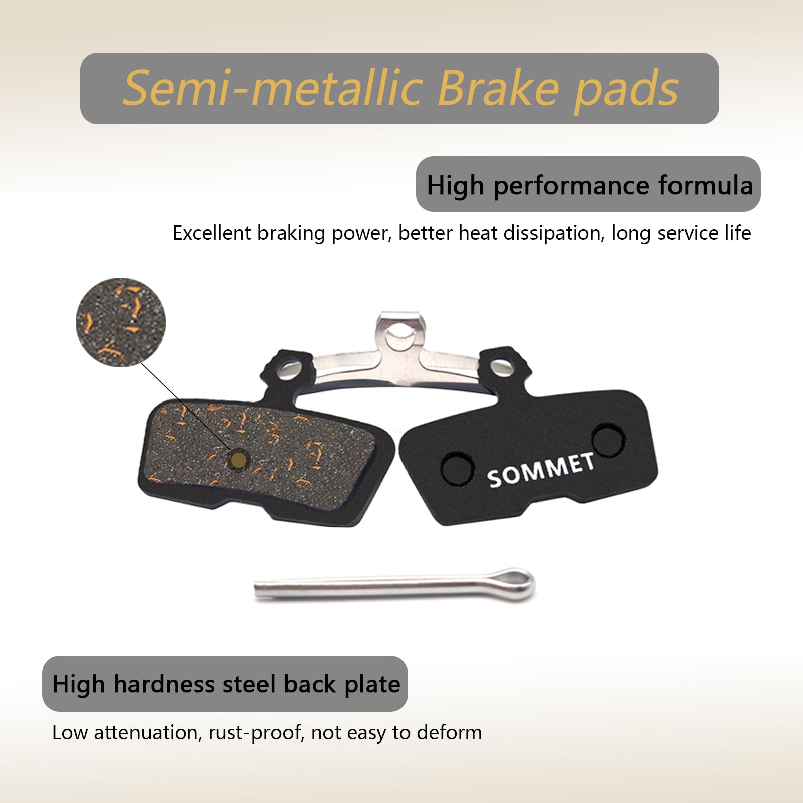 SRAM Pastiglie A Disco In Metallo Sinterizzato Guide R/Guide RS/Guide RSC/Guide Ultimate/Trail Placchette Freno - Foto 4