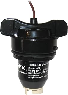 Johnson Pumps of America 28512 Marine Pump Cartridge for 1000 GPH Motor, Black