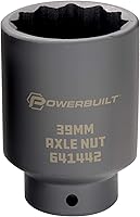 Vista 16 de Powerbuilt 647076 - 647076 - Toma de tuerca de eje de 1.142 in, punta extra profunda, quitar tuercas del eje del eje de la rueda delantera, orificio