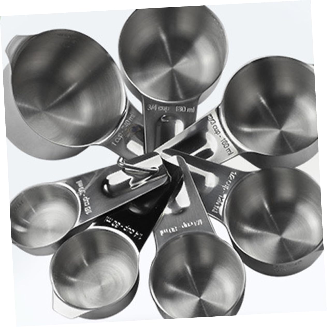 Ensemble de Tasses à Mesurer 7 Pièces en Acier Inoxydable