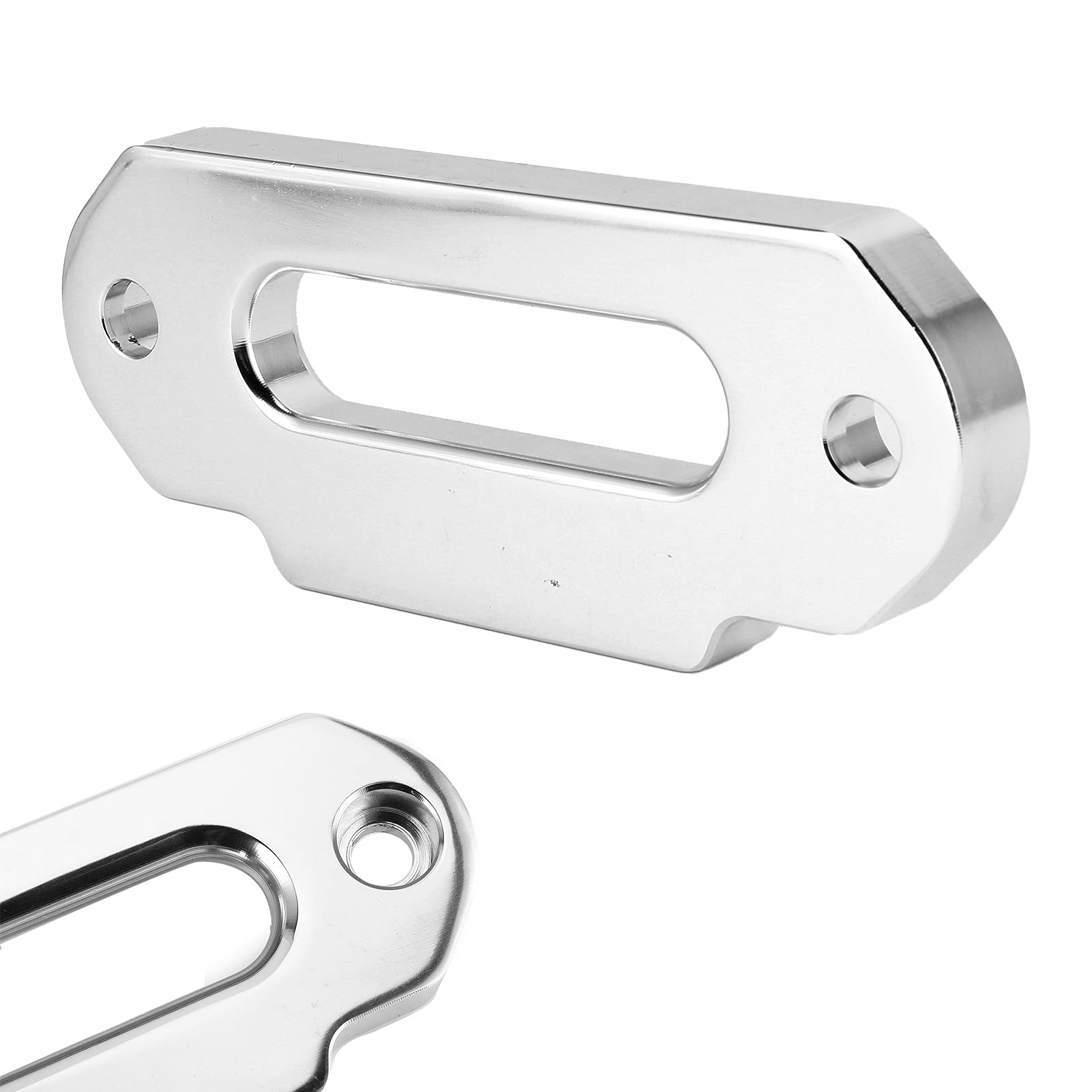 Aramox Guida Verricello Passacavo in Alluminio per Fune Sintetica 2500-4000 Libbre con Passo 124 mm, Accessorio Offroad