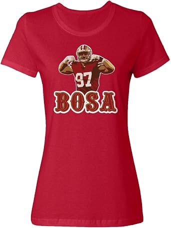 San Francisco Fans Nick Bosa Bosa PIC Ladies Crewneck T-Shirt