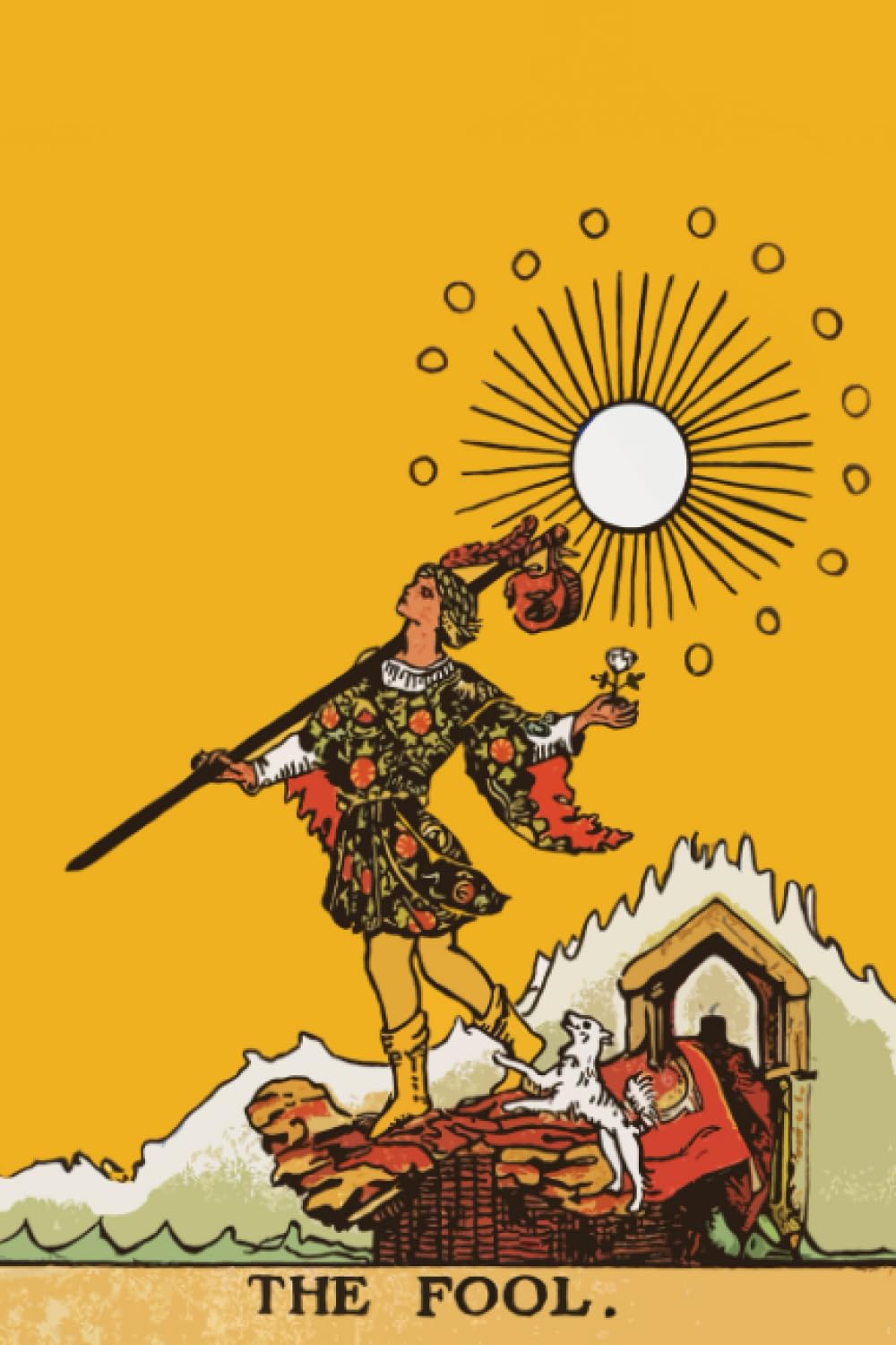 The Fool Tarot Card Composition Notebook: Vintage Style The