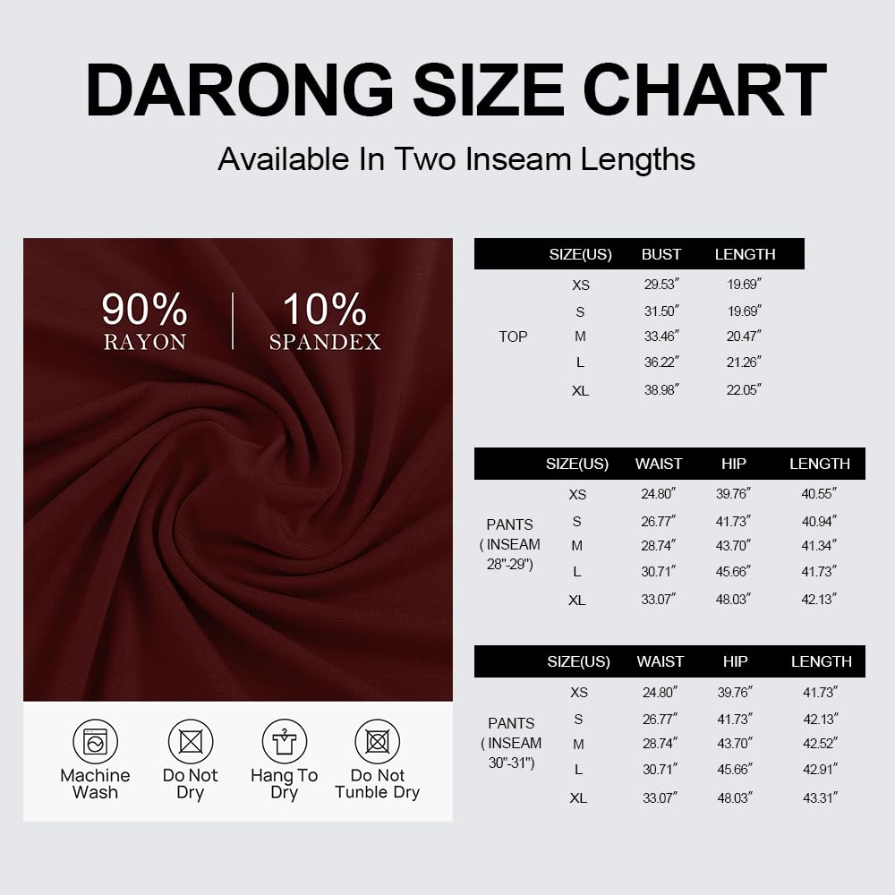 Darong 2-teiliges passendes Outfit für Damen, kurzärmelig, Sommer-Lounge-Set