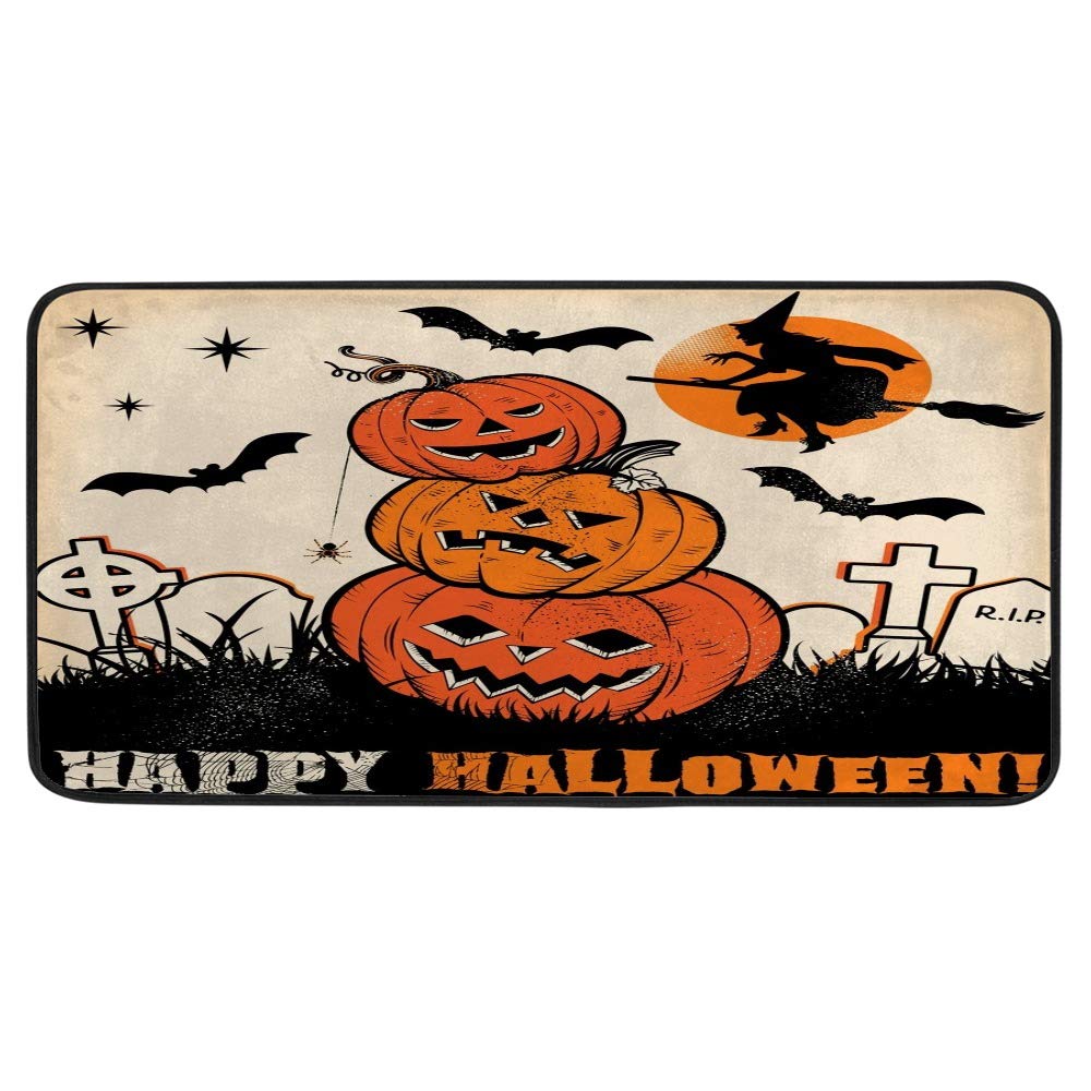 Tapis de cuisine extra support d'épaisseur supérieure Halloween