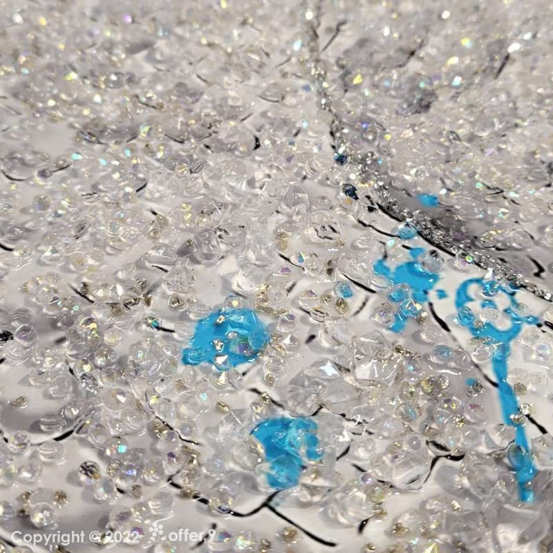 Amazon.co.jp: クリスタル アートパネル 水晶絵 インテリアフレーム