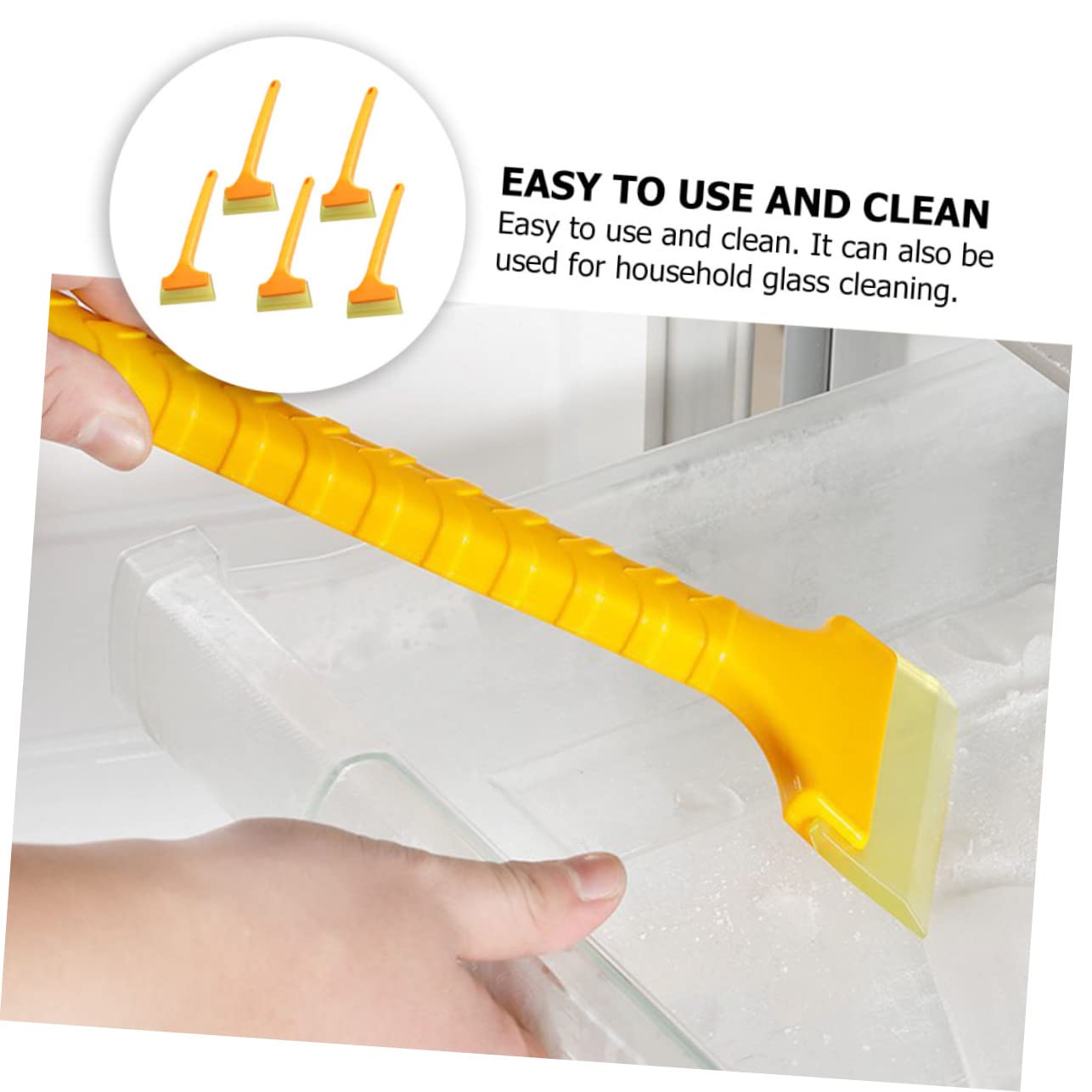 FAVOMOTO 10 Pieces Snow Shovel Car Snow Scraper Snow Cleaning Shovel Winter Snow Cleaner Tool for Scraping Snow Frost Abdominal Snow Scrape Snow