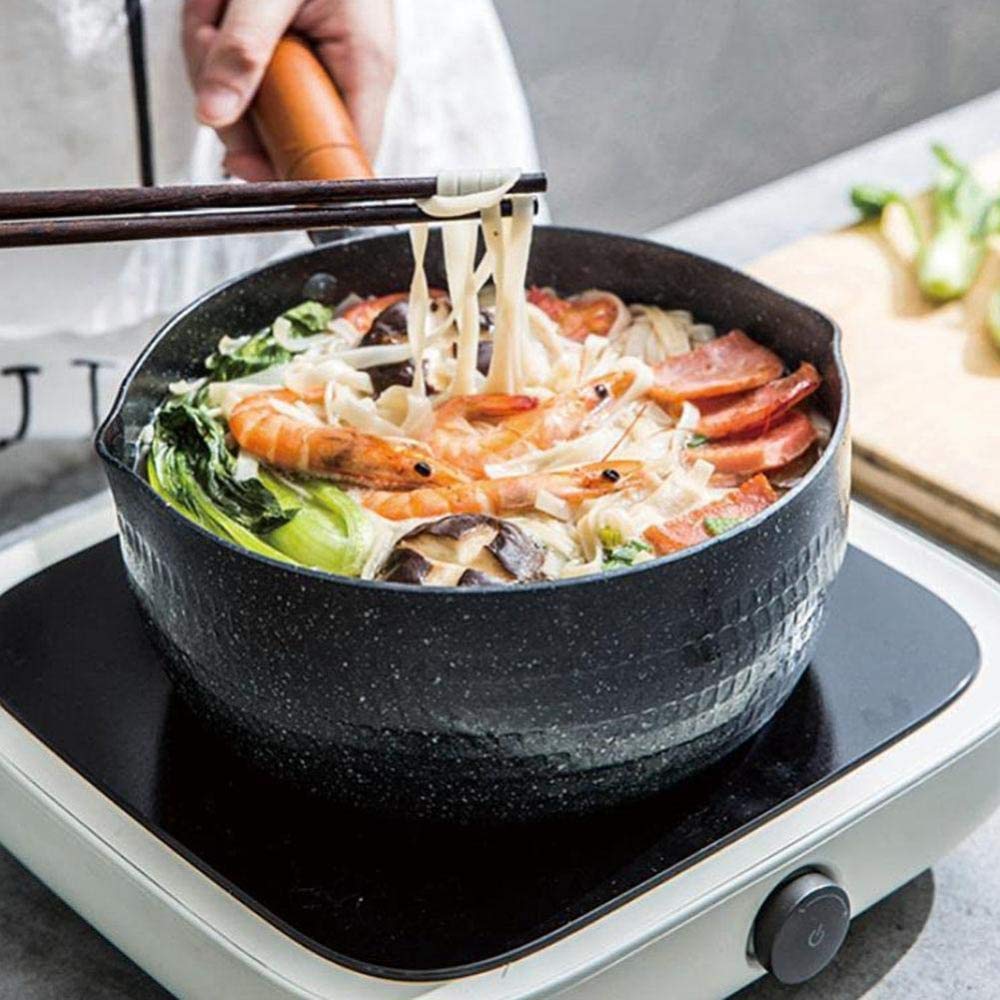 Maifan-Milchtopf aus antihaftbeschichtetem Aluminium mit Griff für Instant-Nudeln und Suppe
