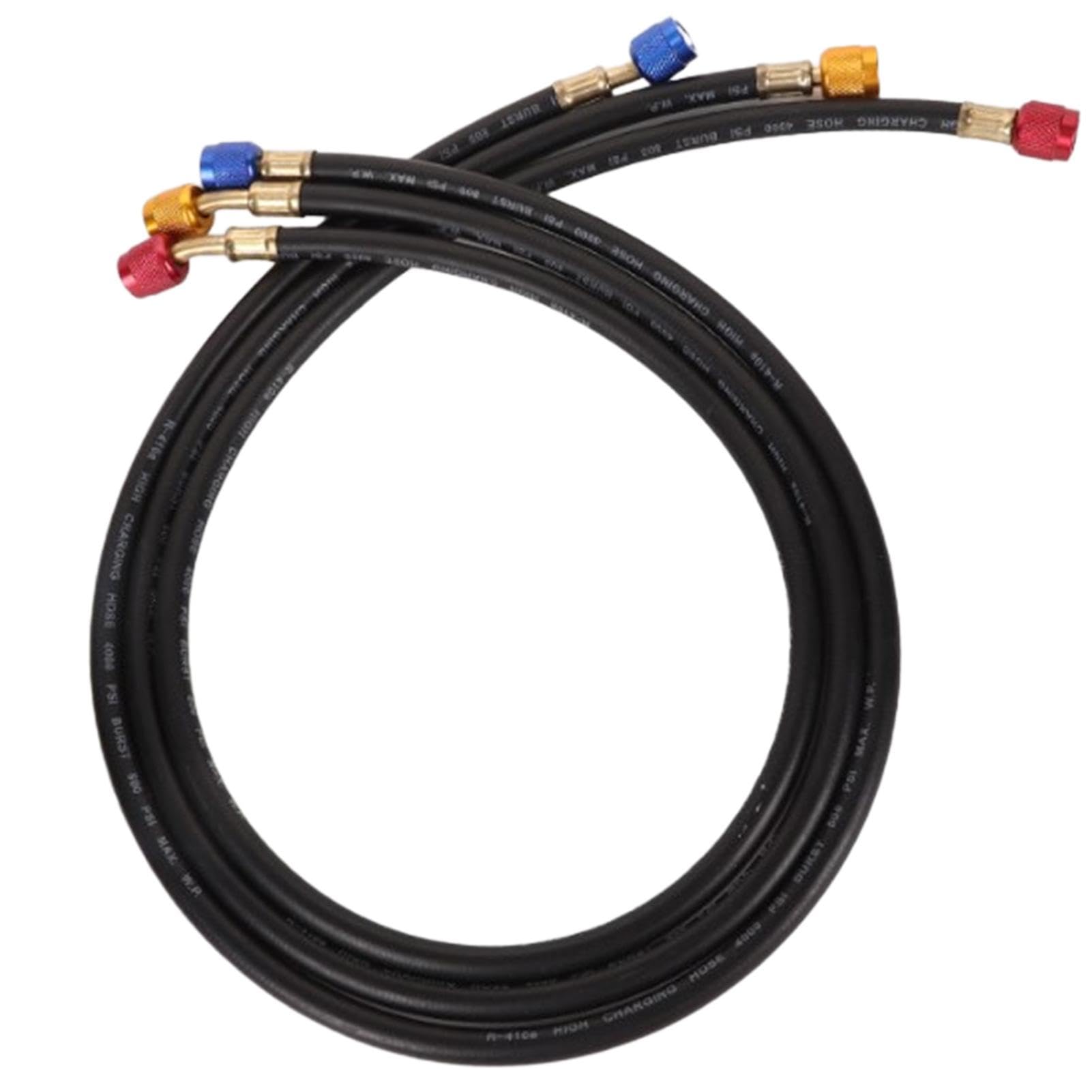 Mangueras de carga de refrigerante de CA, tubo de llenado de aire acondicionado para automóvil - Kit de manguera de carga de aire acondicionado refrigerante - Tubería de refrigerante fluorado para aut