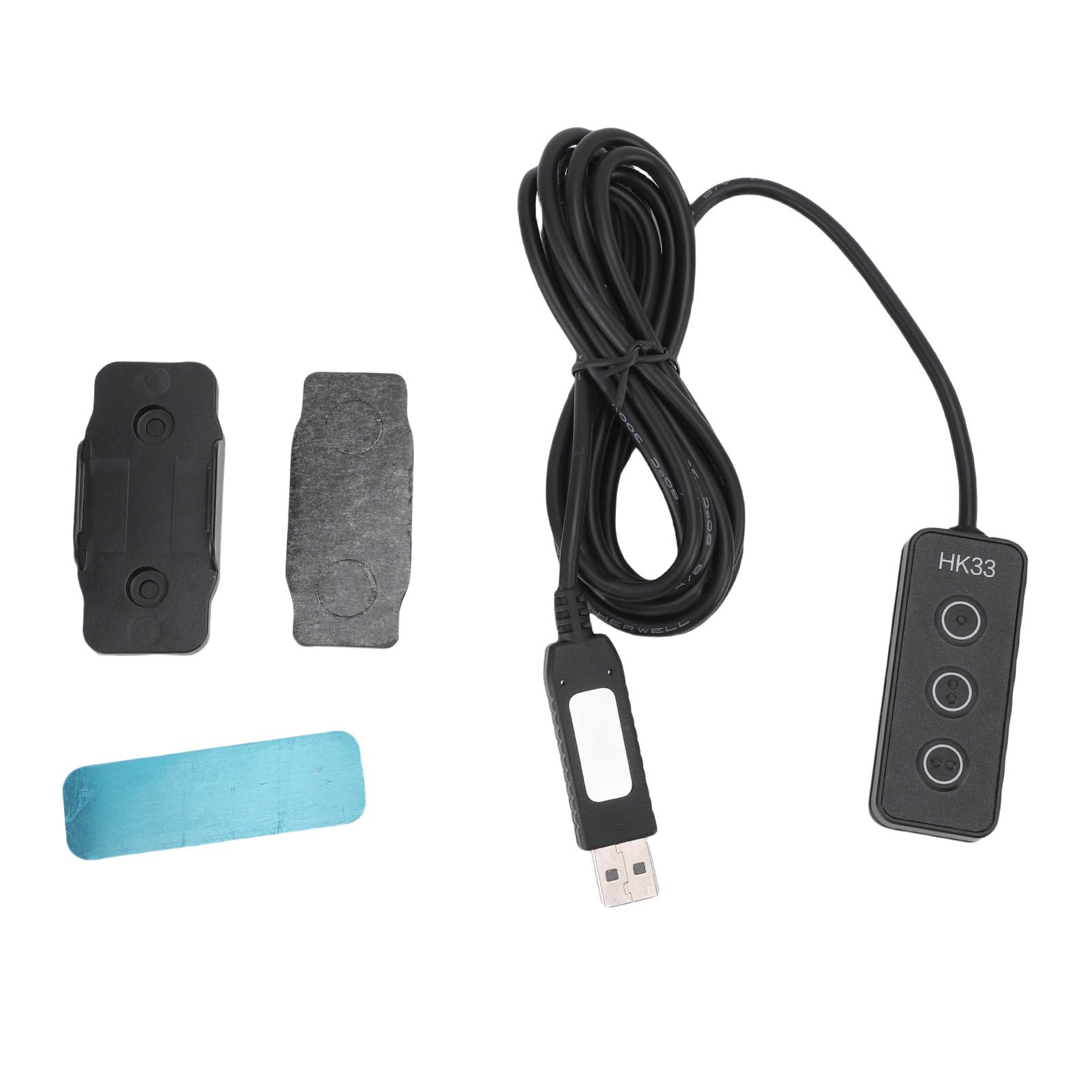 Aramox Clavier Macro USB à 3 Touches, Braille et Magnétique (Black)