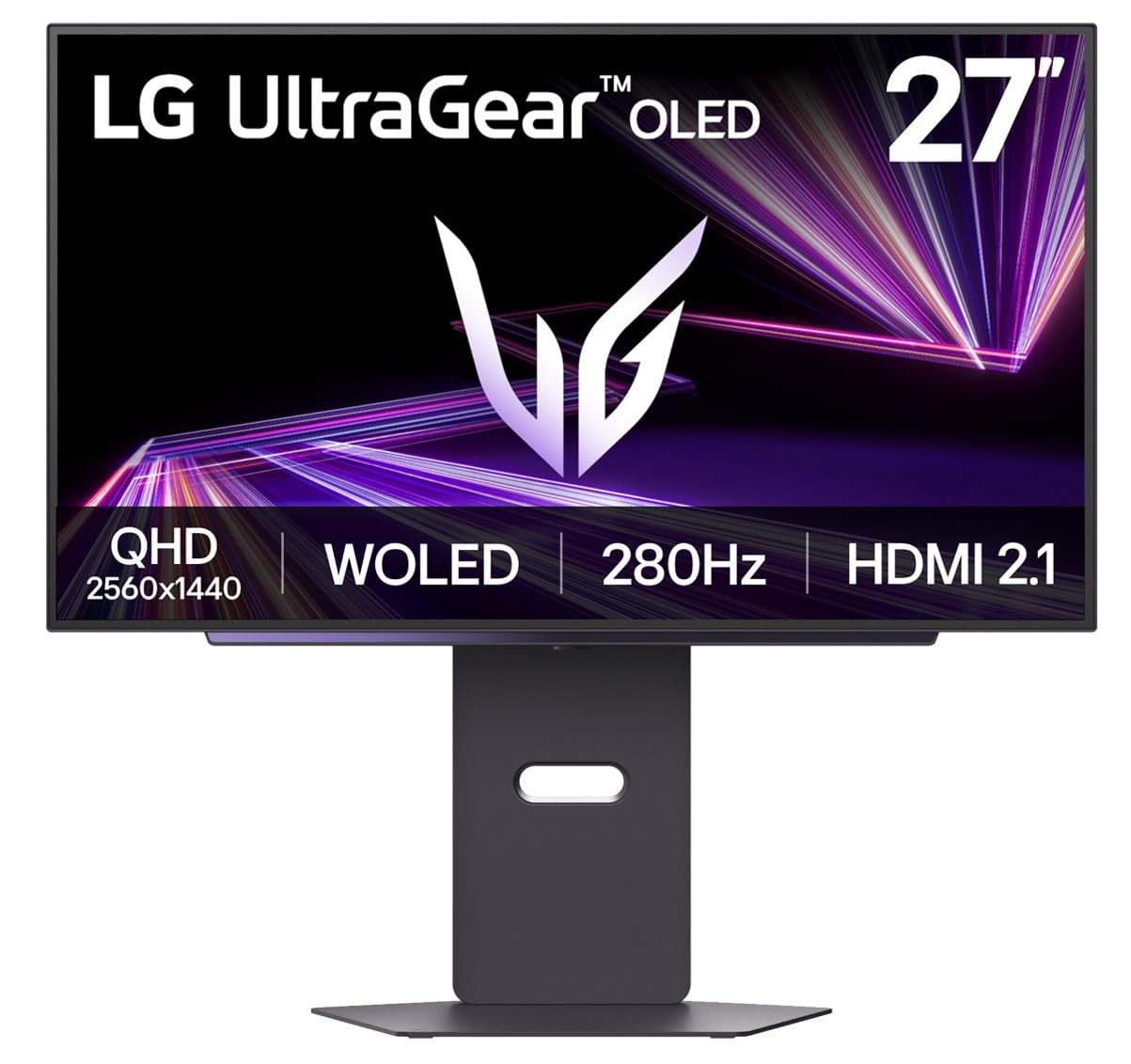 LG UltraGear OLED GX7 Gaming Monitor 27GX790A – QHD 1440p WOLED 27 inch, 480Hz, 0.03ms, 275-1300nits, AMD FreeSync Premium Pro, ClearMR 21000, HDR 400, Delta E ≤ 2, DP 2.1, HDMI 2.1, Black