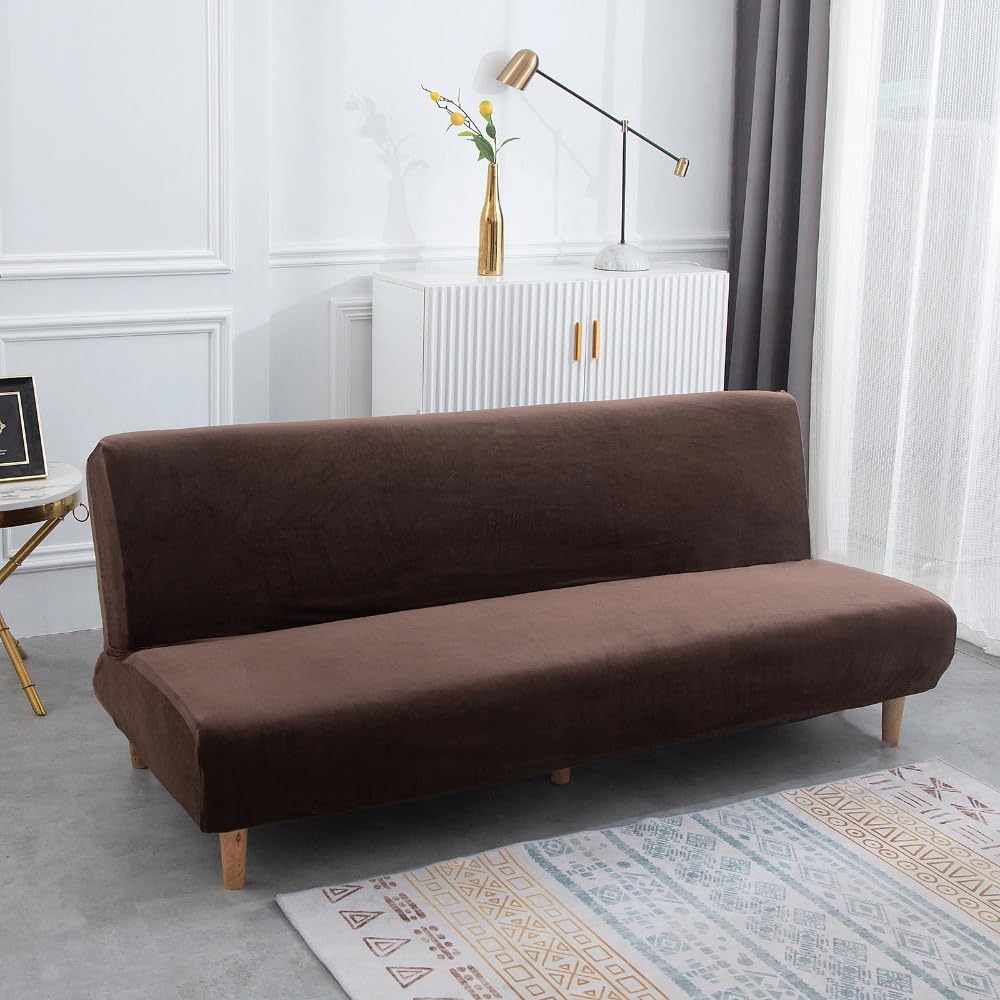 Housse de canapé 2/3 places en velours pour rénover le salon et protéger votre banquette futon