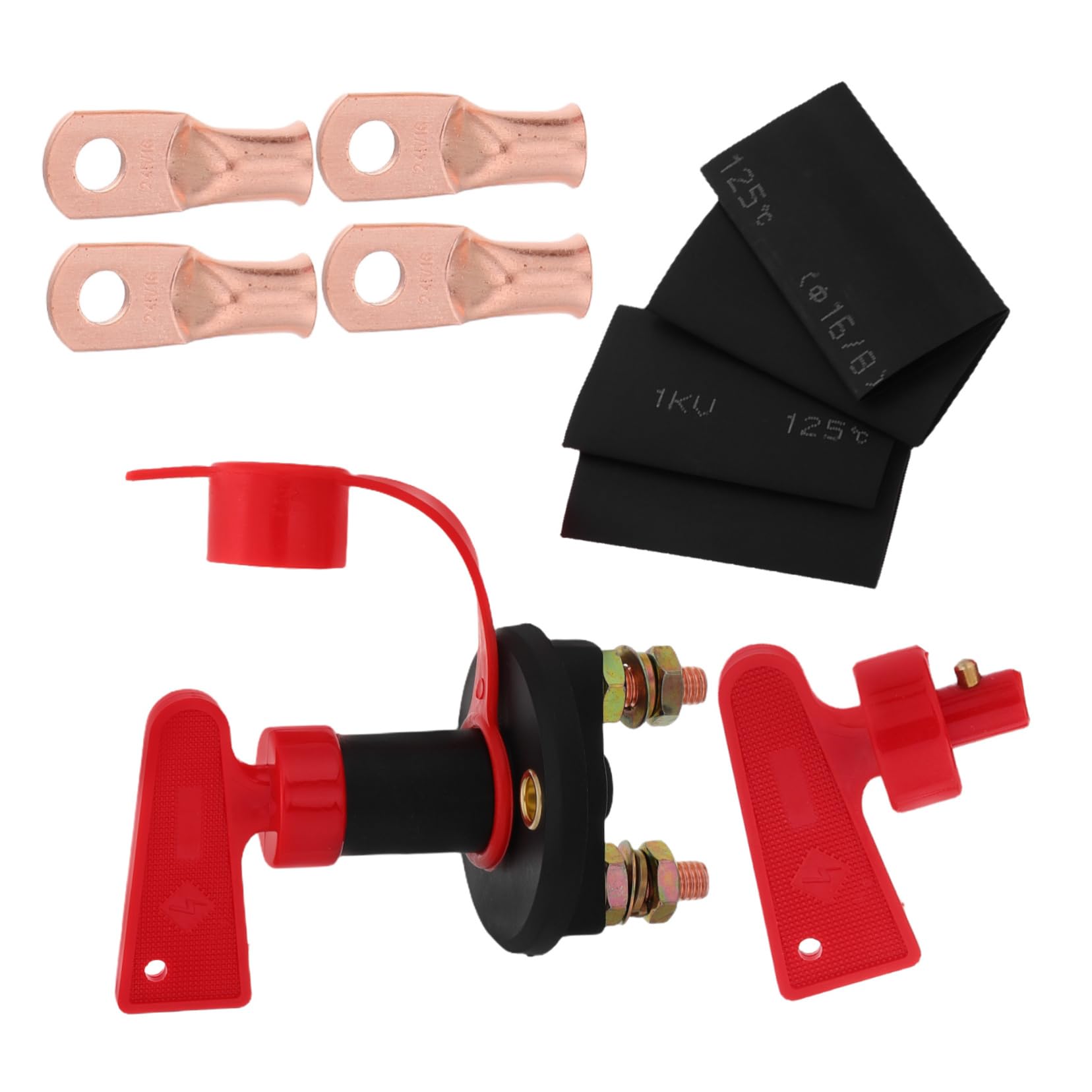 Gatuida Universal Rv/boat Battery Disconnect Switch 2 Hole Marine Battery Isolation Switch