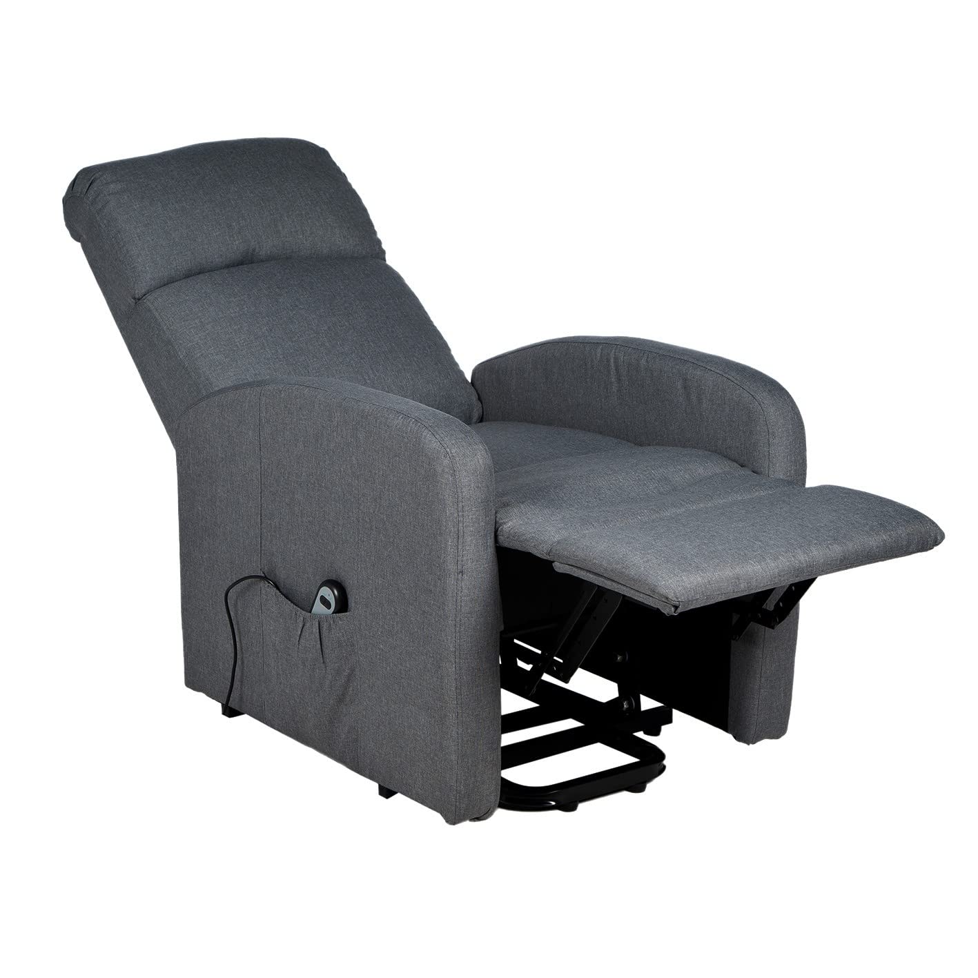 Gremium Poltrona Relax Elettrica Con Sistema Alzapersona, Reclinabile a Letto E Seduta Ergonomica In Tessuto Per Arredo Salotto, Soggiorno e Ufficio
