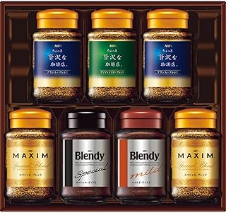 AGF プレミアム インスタント コーヒー ギフト (ちょっと贅沢な珈琲店&ゴールドブレンド&ブレンディ) お祝い お中元 お歳暮 内祝い 快気祝い お返し 香典返し お供え プレゼント 贈り物 熨斗 ラッピング (MQO-50Y)