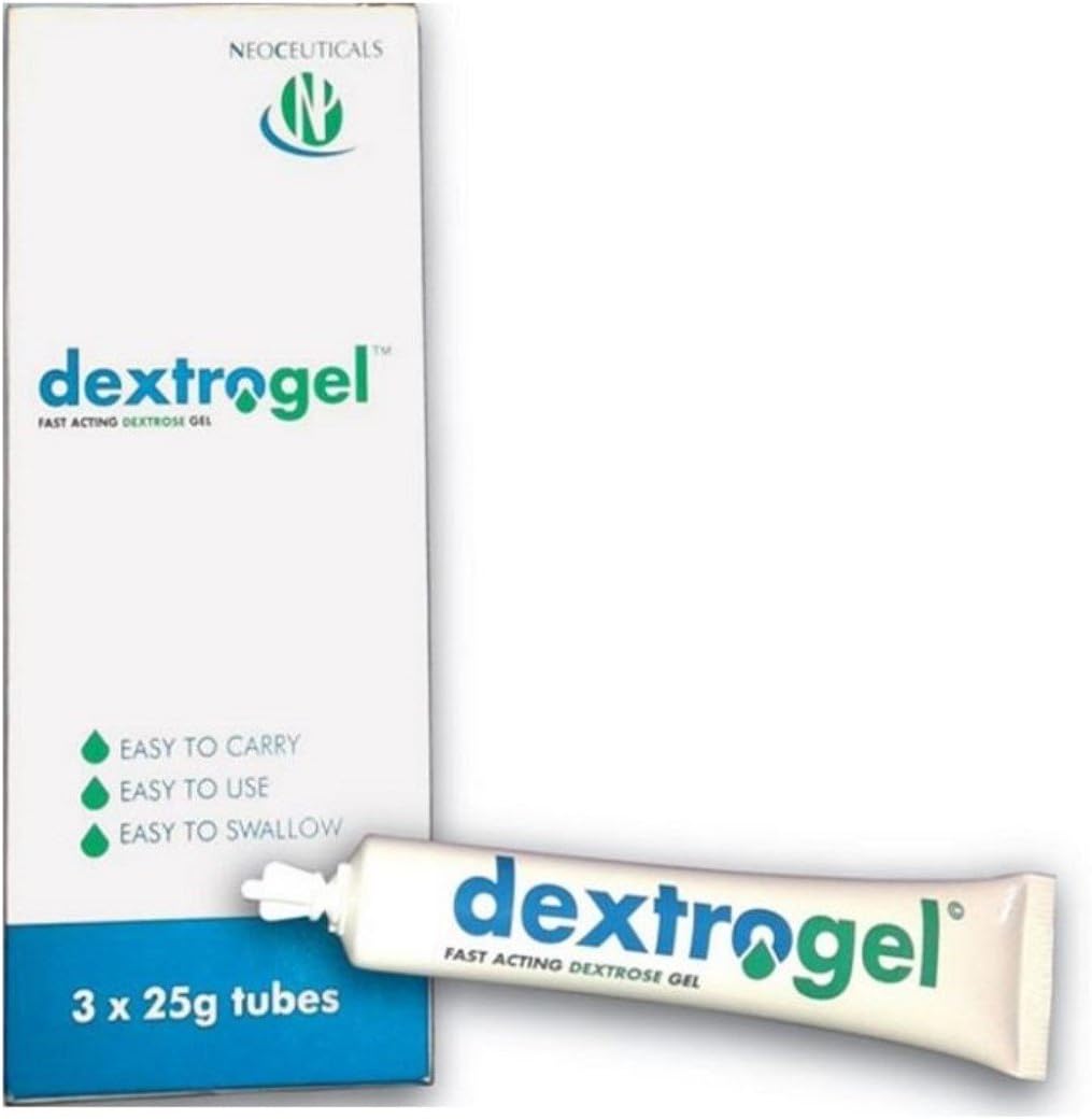 Fast Acting Dextrose GLUCOSE ORAL Gel, 25g Tubes (Pack Of 3)