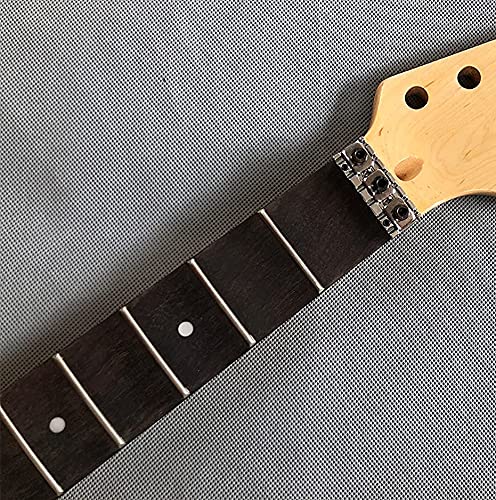 Full scalloped Electric guitar neck 22Fret 25.5inch Maple Rosewood Fretboard dot Inlay Locking nut gloss