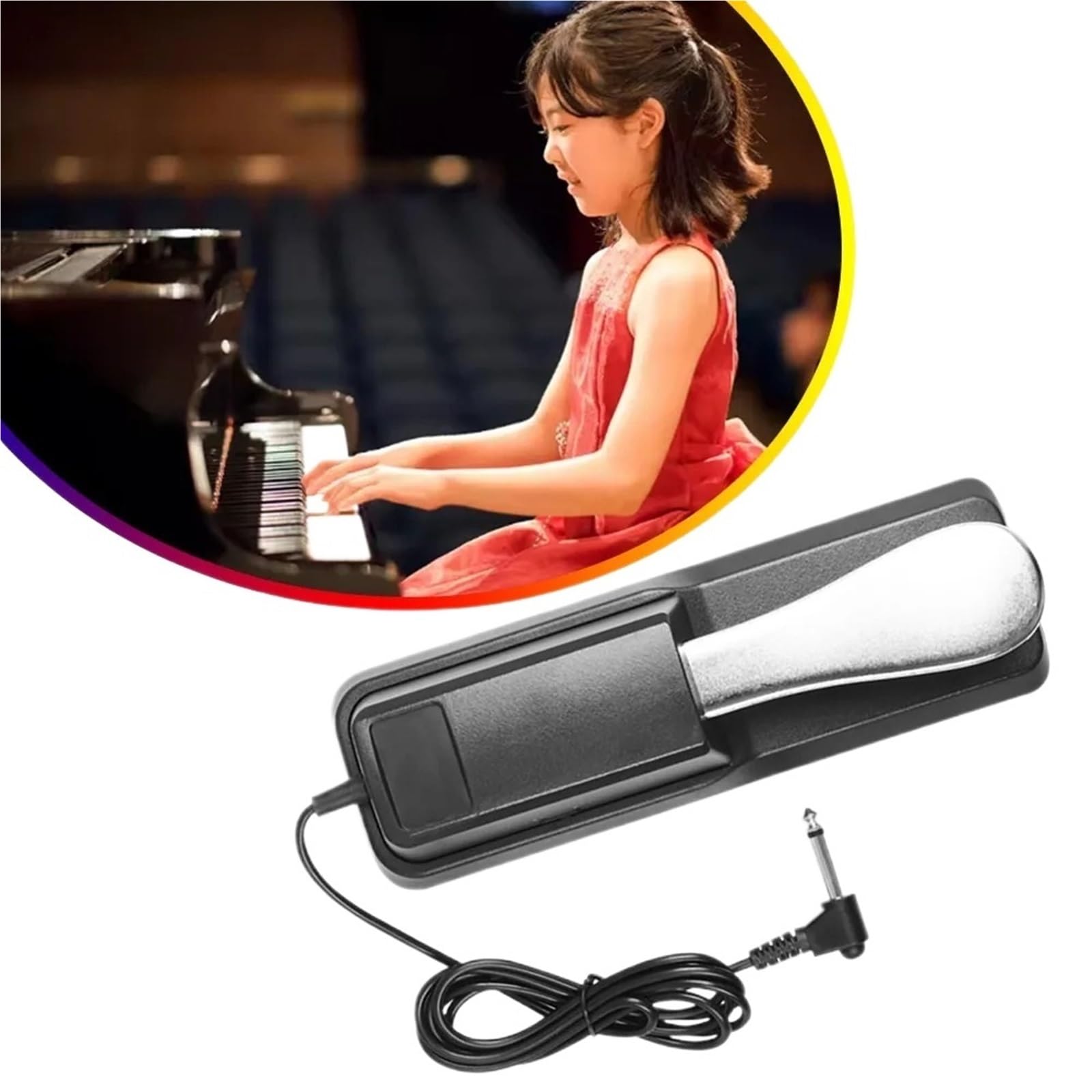 Sostenere pedale Pedale di sostegno | Smorzatore del pedale del sintetizzatore con funzione di interruttore for tastiera di pianoforte
