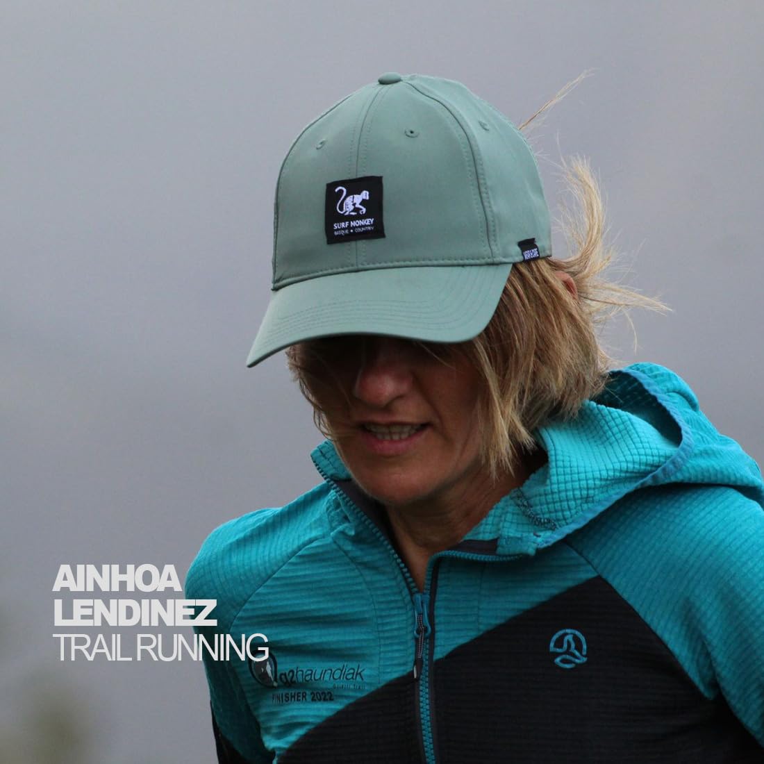 Surf Monkey Gorra Deportiva 100% reciclada - Talla única - Water-Resistant - UPF50