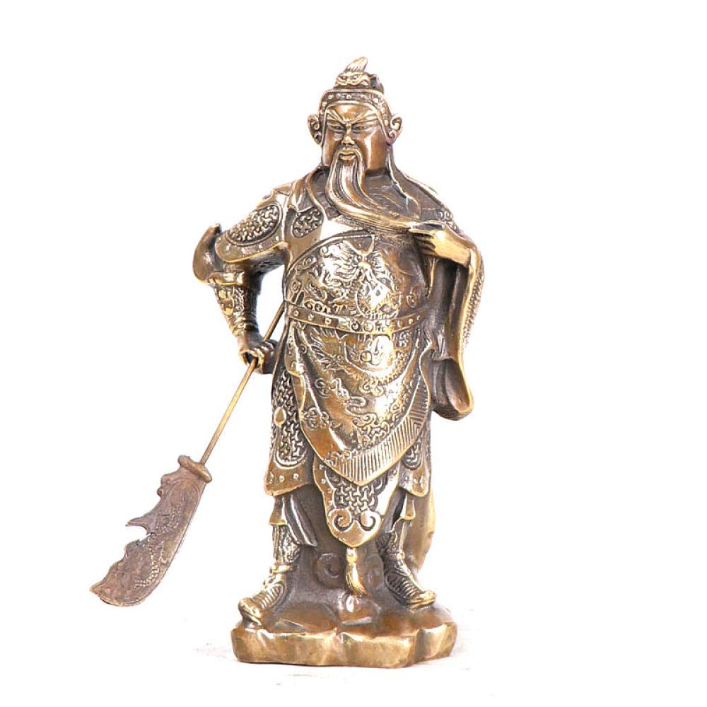 Statue Guangong en cuivre pur : rompez la monotonie avec un artisanat de collection