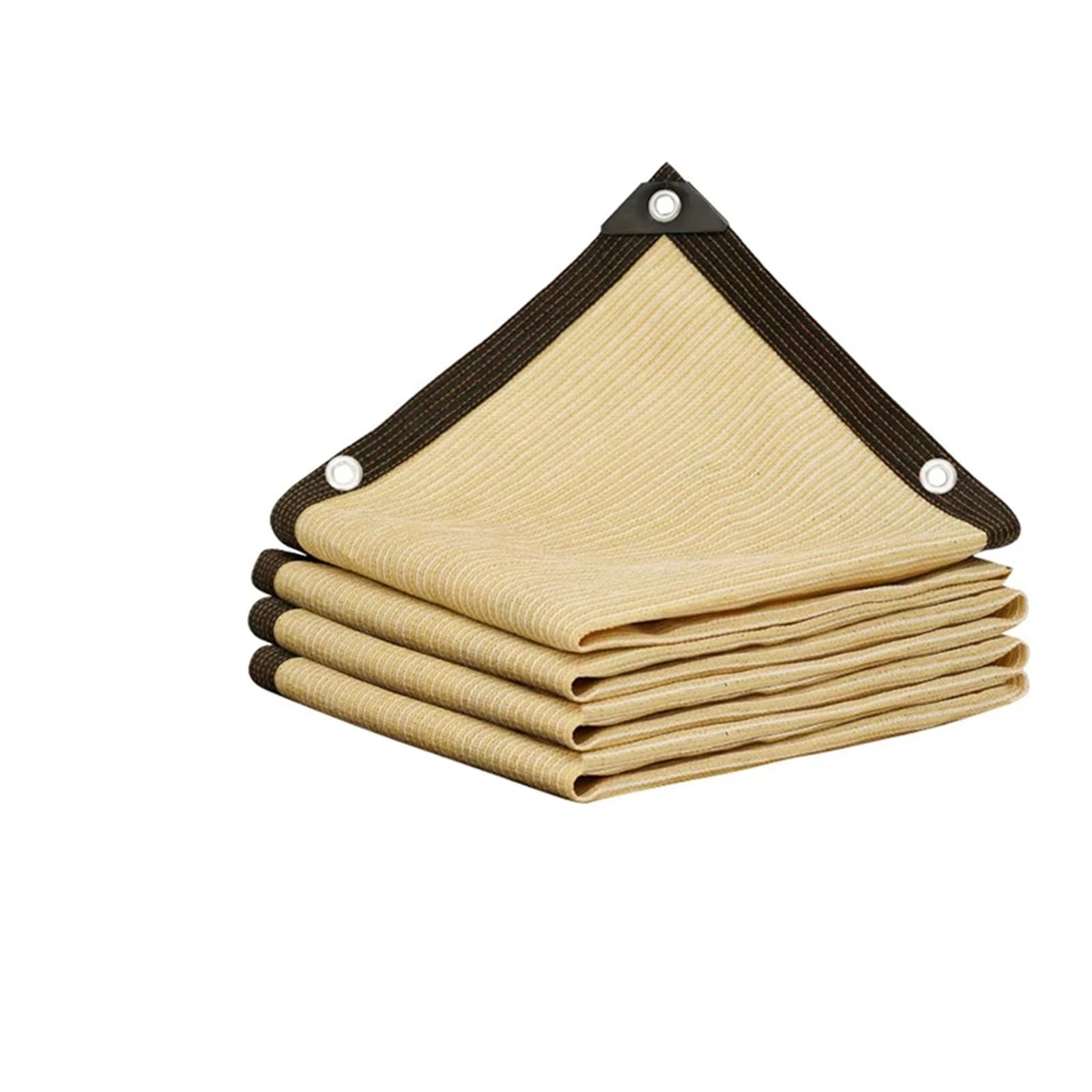 Filet d'ombrage beige 2x2m résistant à la déchirure avec œillets de fixation