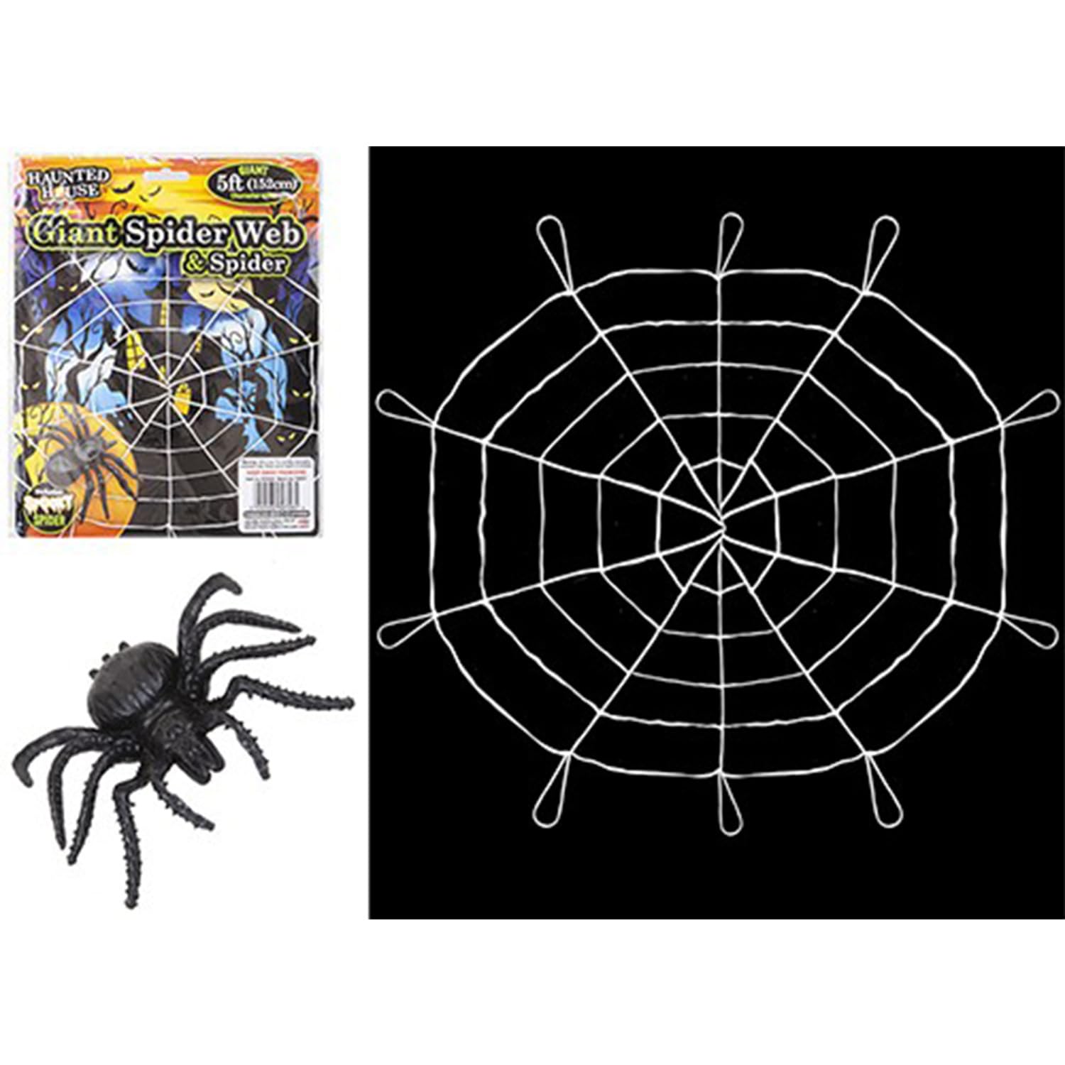 Pms Giant Web With Spider, One Size