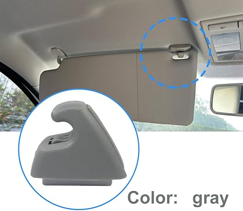 Miniatura 6 de Gorniloxam Clip de soporte para visera solar gris, repuesto para Chevrolet Cruze Sonic Spark para Buick Verano, sustituye al equipo OE 95994975,