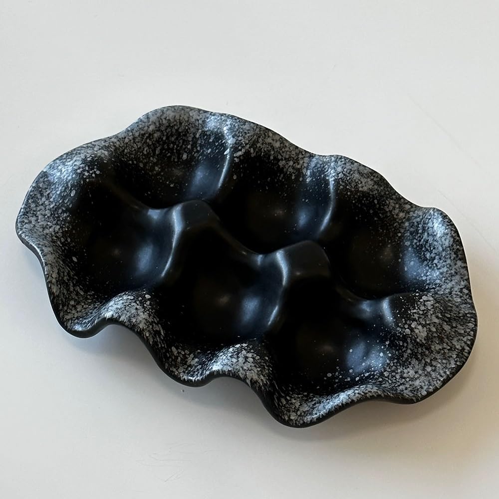 Przechowywanie Creative Ceramic Jewelry Tray Textured Ring Necklace