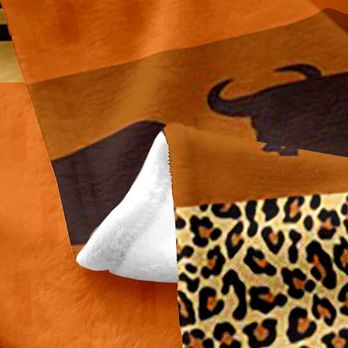 Miniatura 9 de Manta de franela con alces para sofá, cama, sillón, rústico, animales de la selva, manta de franela de forro polar de franela de lana de madera