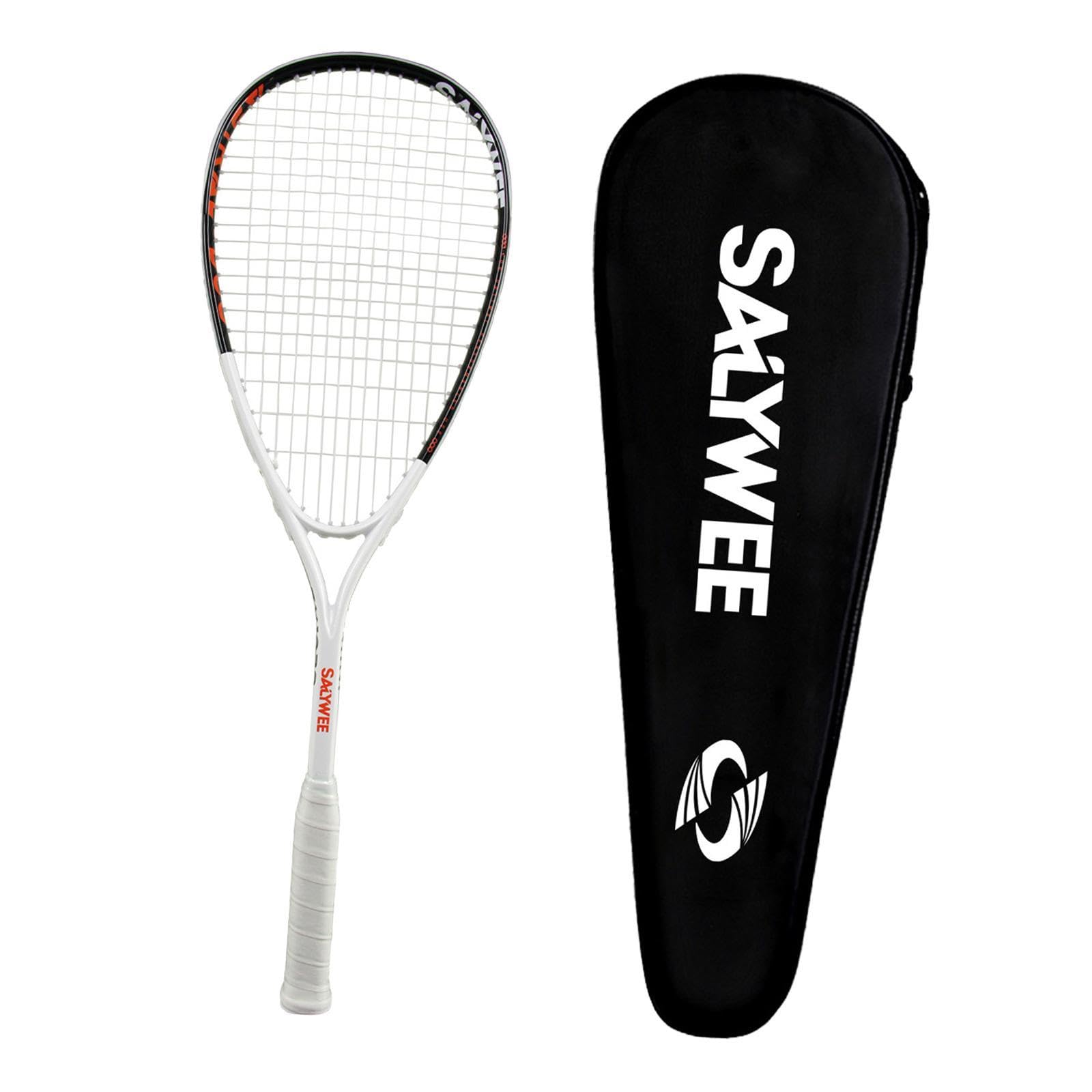 Set di Racchette da Squash in Fibra di Carbonio con Borsa, Ideale per E Sport all'Aria Aperta, Nero