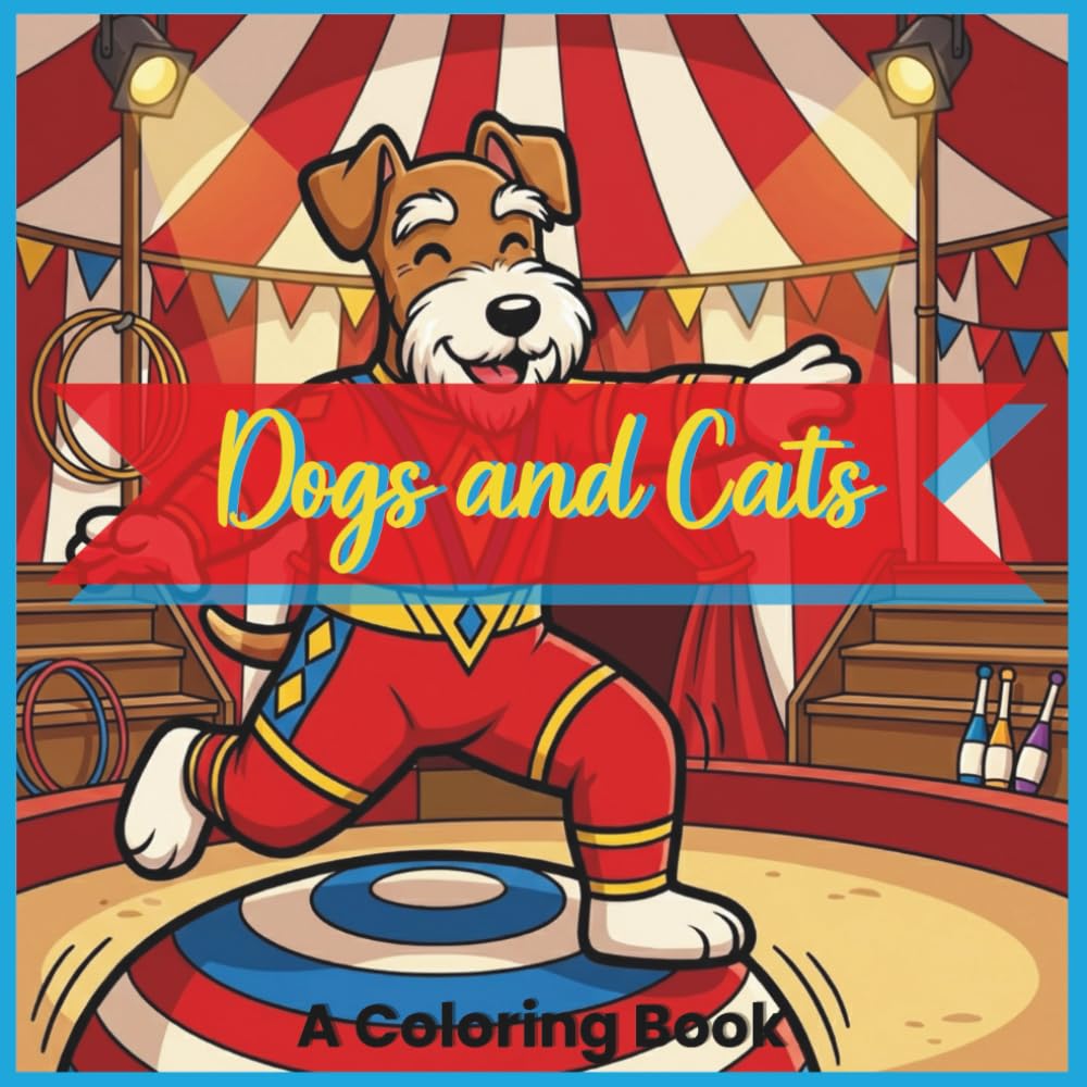 Dogs and Cats: A Coloring Book