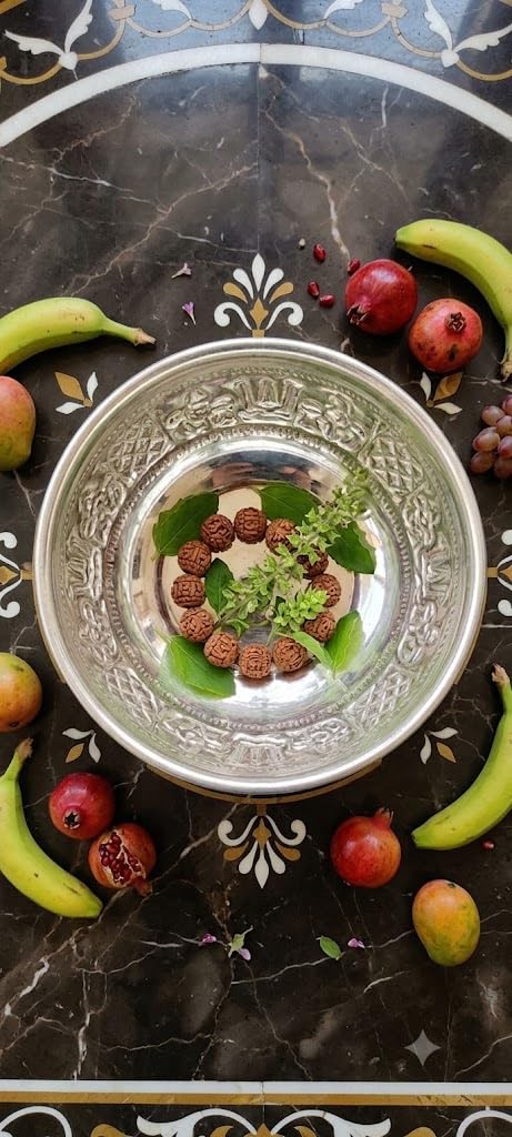 German Silver Pooja Bowl – Traditional Embossed Prasadam Katori for Daily Puja, Bhog, Mandir Decor, and Auspicious Occasions 160 ML Set of -1 PCS-image-24
