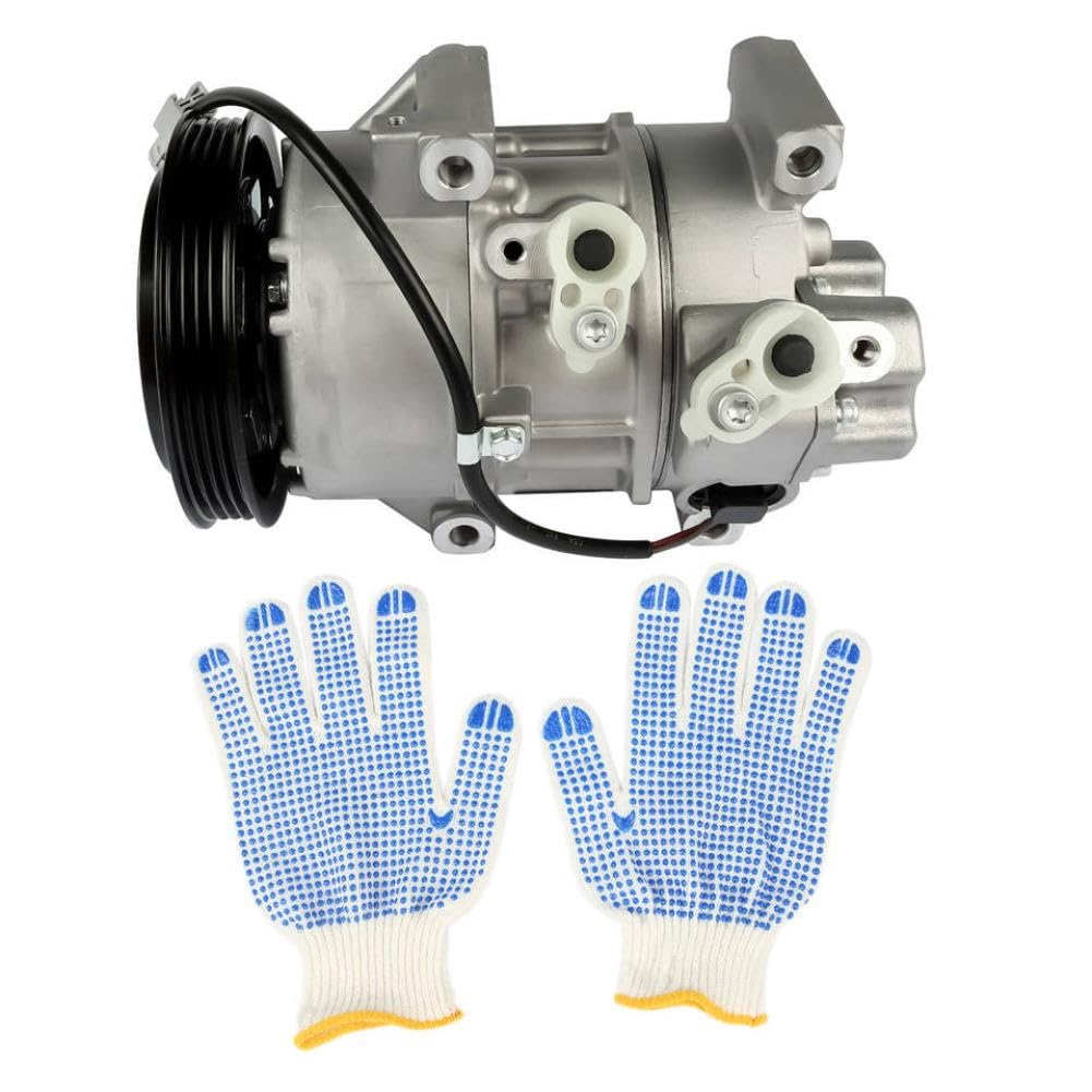 A/C Compressor with Clutch Compatible with Yaris 2007 2008 2009 2010 2011 2012 L4 1.5L 8831052481