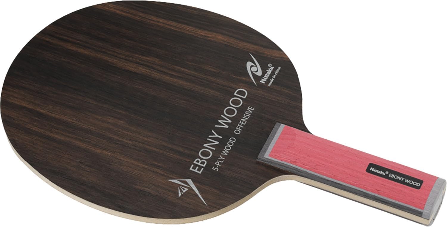 Nittaku NE-6203 Table Tennis Racket Ebony Wood ST Attack Shake