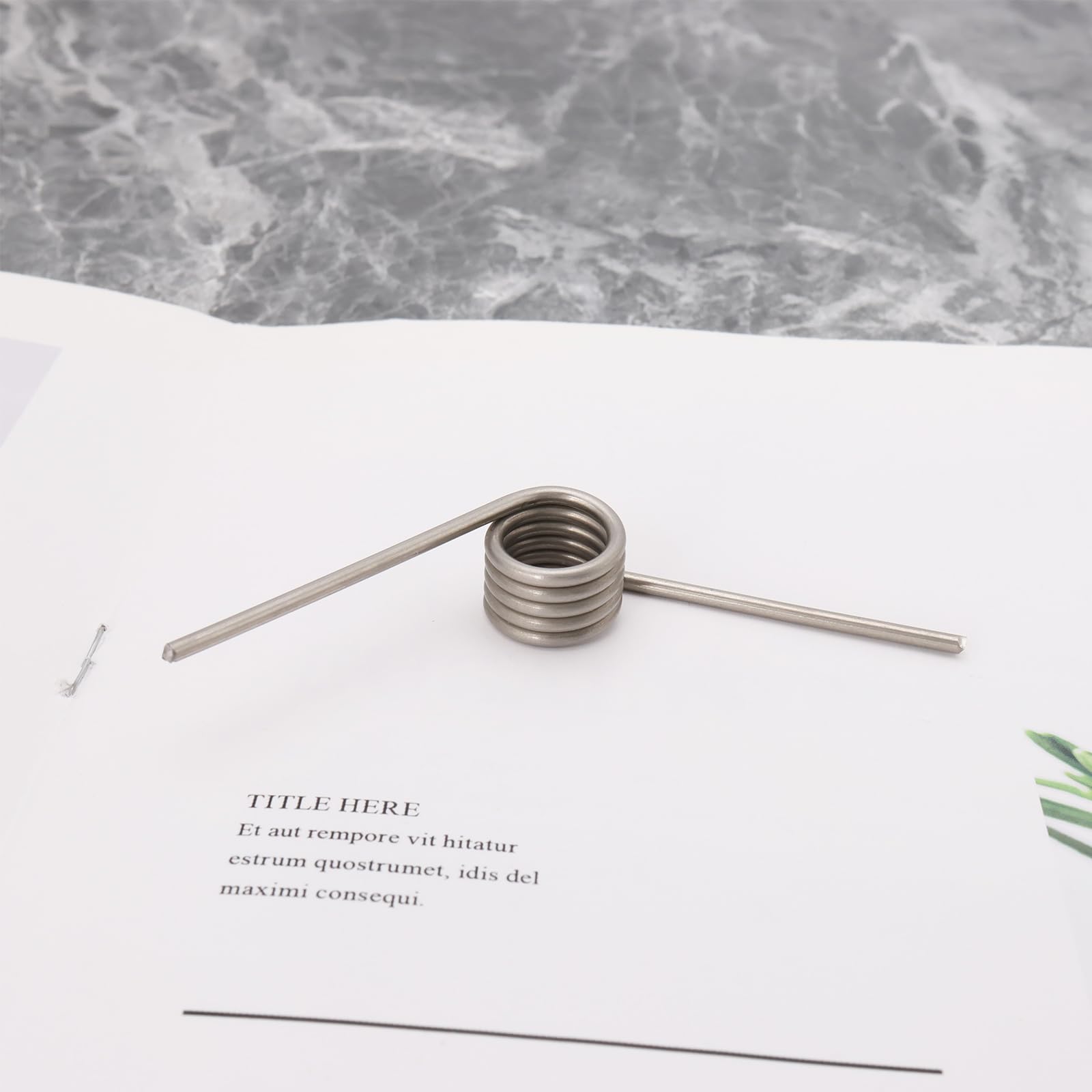 SG Store Torsionsfeder aus 304 Edelstahl, 2 mm Drahtdurchmesser, 15 mm Außendurchmesser, 122 ° Ablenkung, geeignet für Kamine mit Schiebetüren, Heimwerker, Holzbearbeitung, Möbelreparaturprojekt, 4