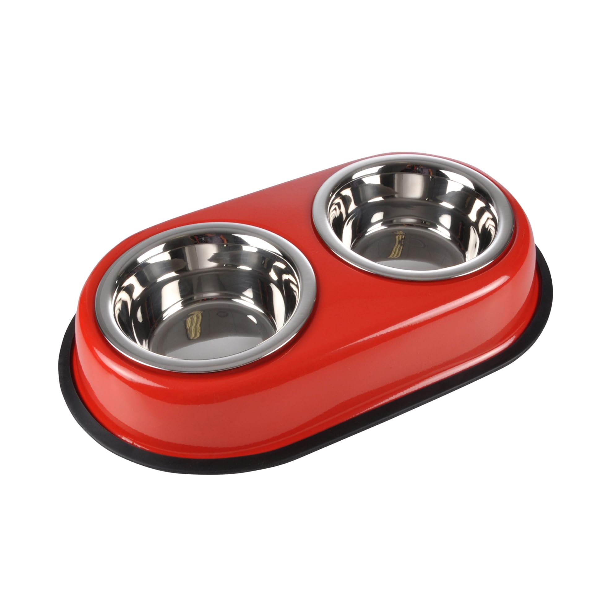 SONDEY Paris Prix Dog and Cat Bowl Double 21 cm Red