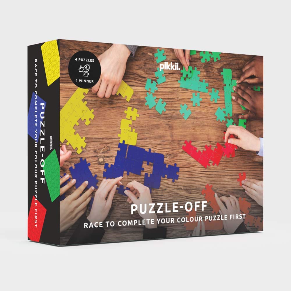 Pikkii Puzzle-Off The Game | 4 Gradient Colour Puzzle Challenge | Game for Kids and Adults Ages 5+
