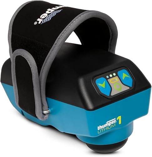Thumper Lithium1 - Masajeador de precisión inalámbrico de una sola cabeza, potente espalda, cadera, tejido profundo, masajeador de percusión de
