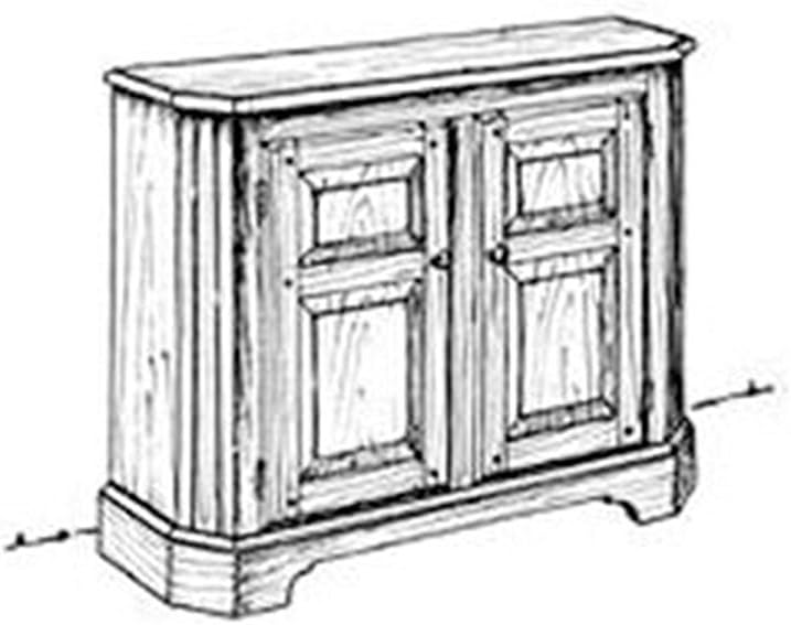 Woodcraft Project Paper Plan To Build Hall Cabinet - Material Not Included