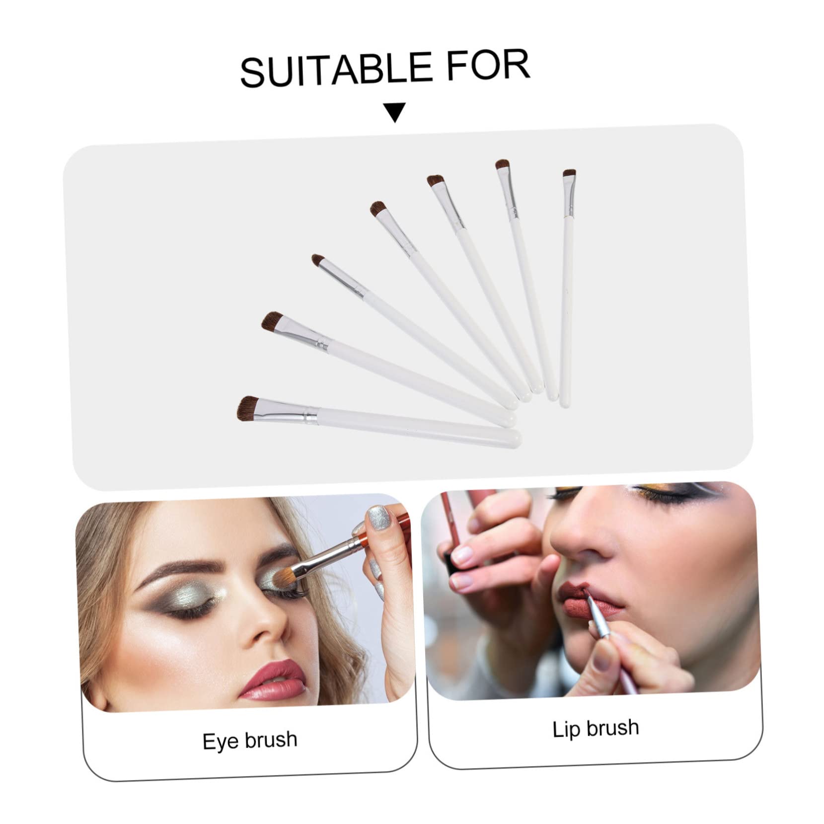 MAGICLULU 21 Piezas Juego Brochas Para Sombras Ojos Aplicadores Maquillaje Brocha Maquillaje Para Mujer Cepillar Cepillo Herramientas Mezcla Aluminio Perder