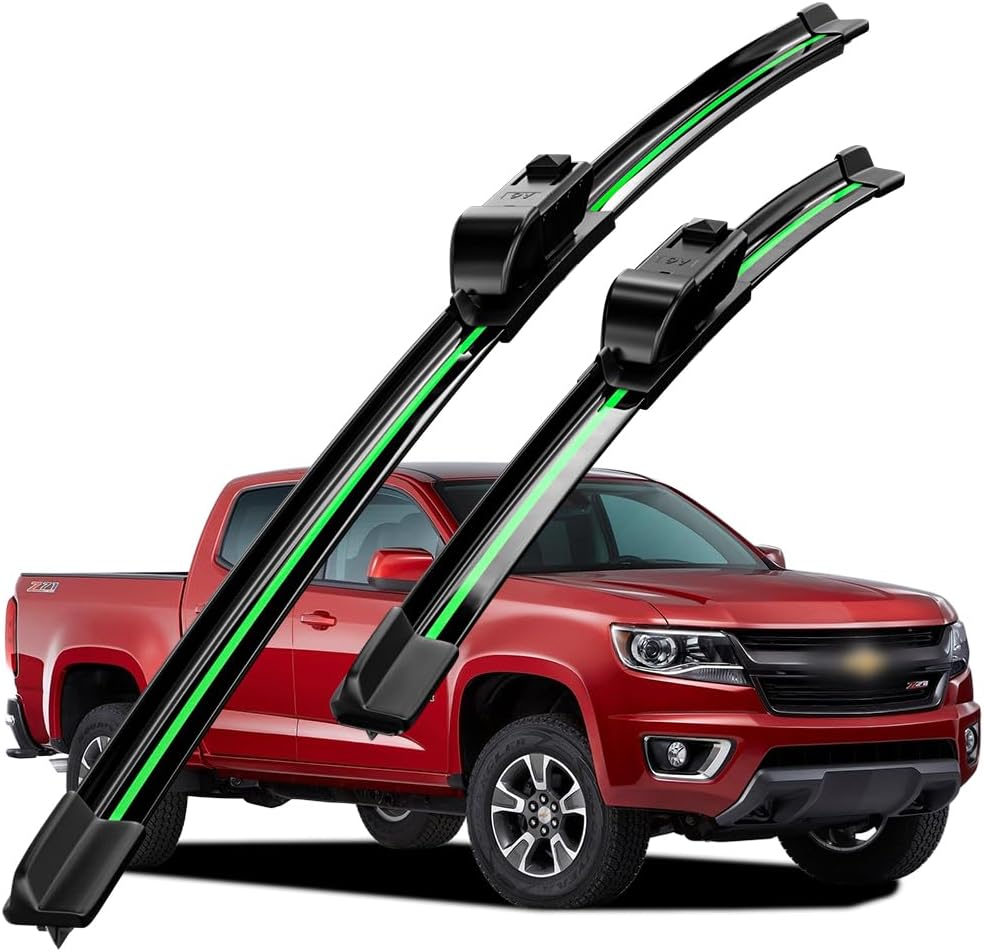Compatible With Chevrolet Colorado 2004-2022 Front Windshield Wipers Water Repellent Available in All-Seasons OEM Quality Set of 2 (Driver & Passenger Side)