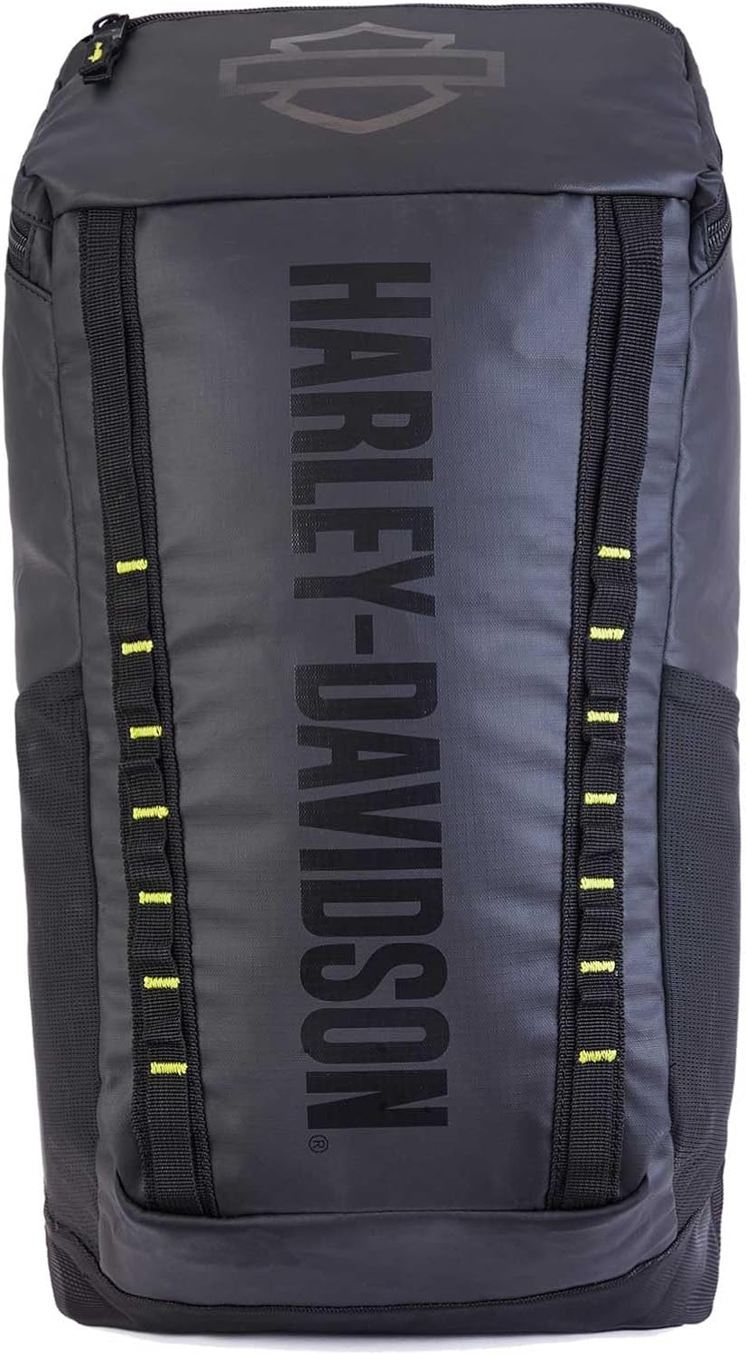 Harley-Davidson Nomad Lightweight Water-Resistant Backpack - Black/Lime