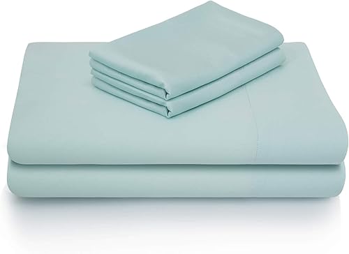 Miniatura 1 de Juego de hojas de bambú 100% rayón Malouf, Azul (rain), King